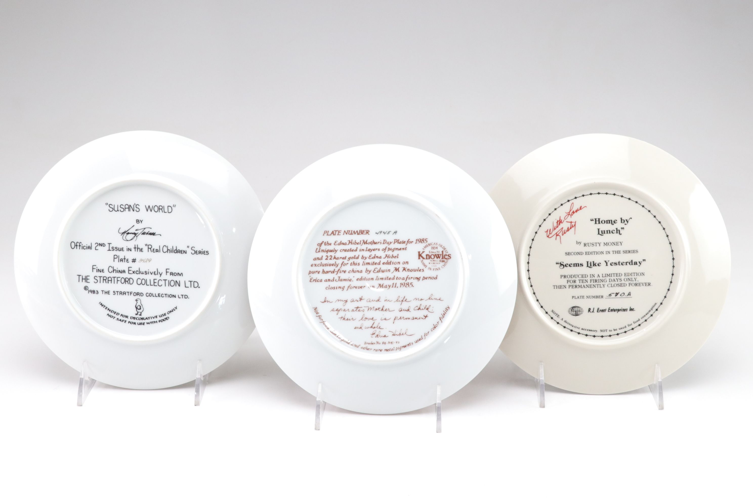 Bessie Pease Gutmann, Donald Zolan and More Collector Plates, 1980s