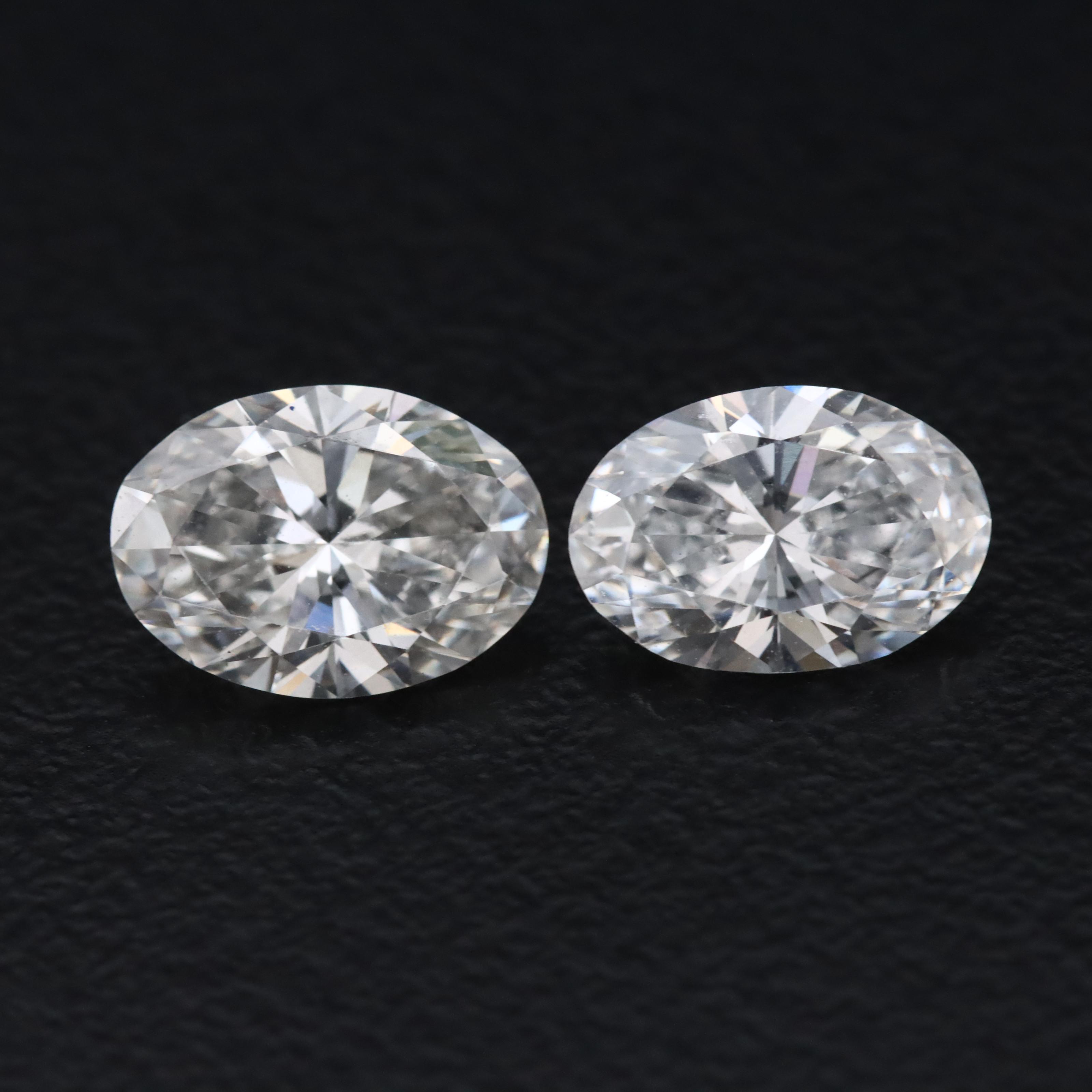 Loose 1.95 CTW Lab Grown Diamond Pair