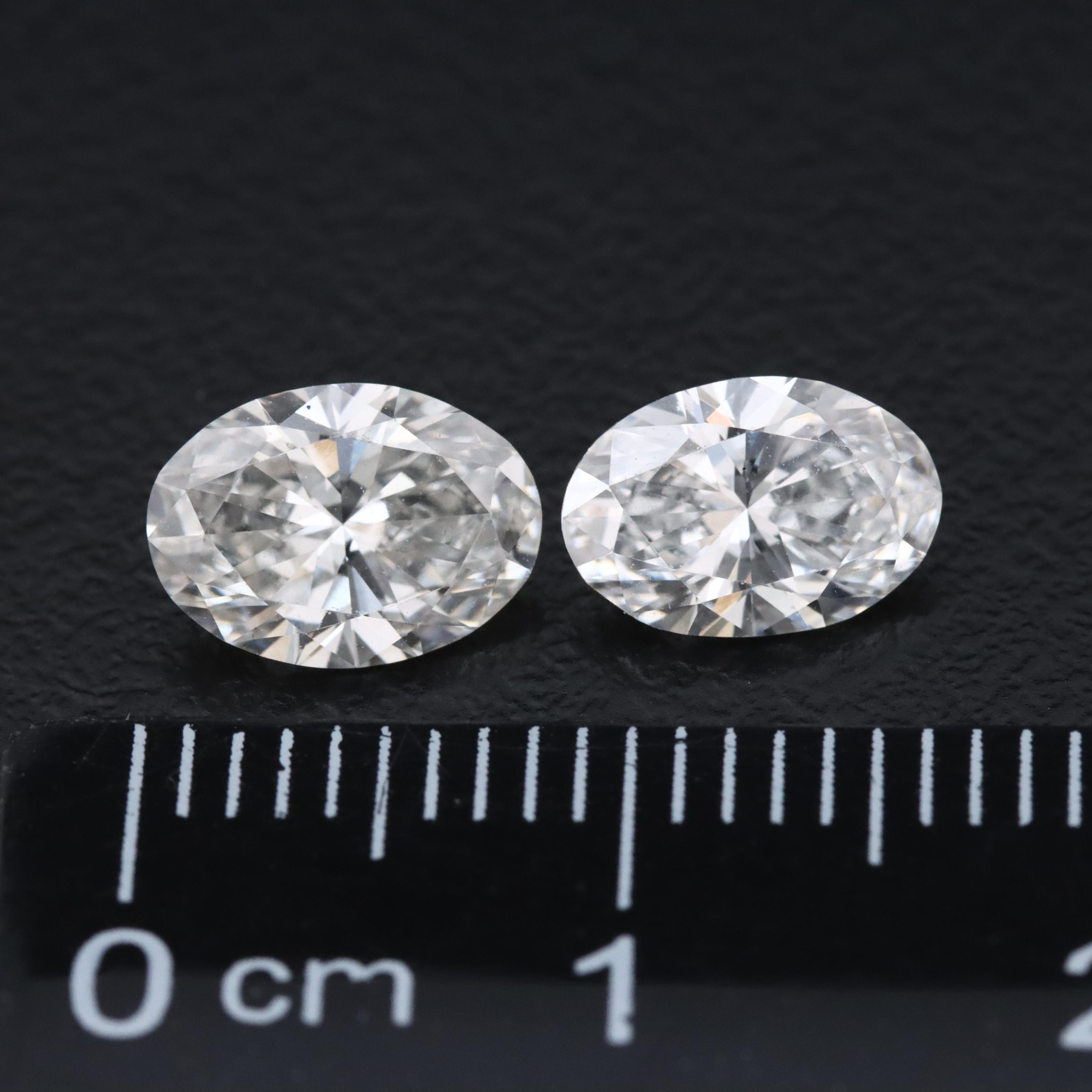 Loose 1.95 CTW Lab Grown Diamond Pair