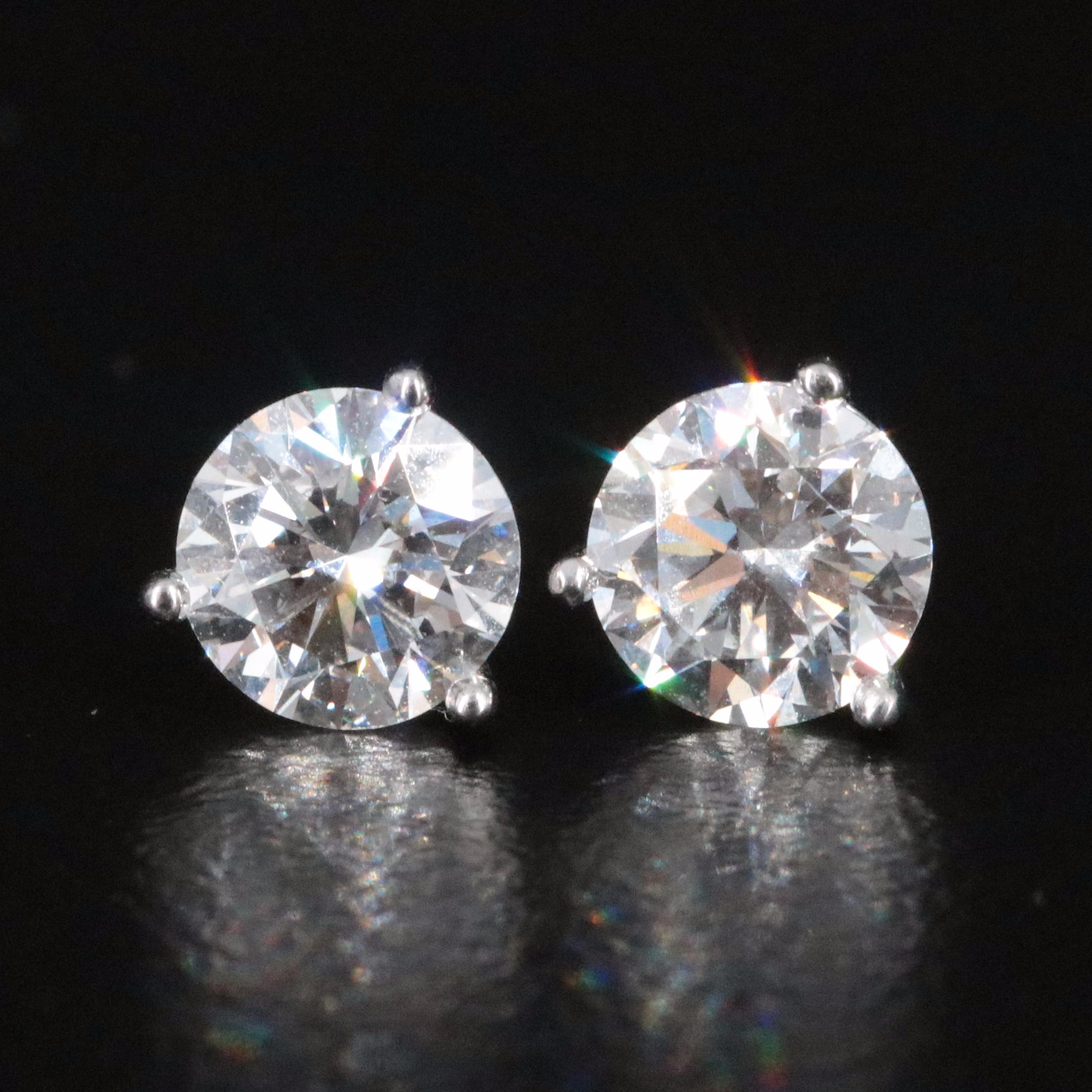 14K 1.92 CTW Lab Grown Diamond Stud Earrings