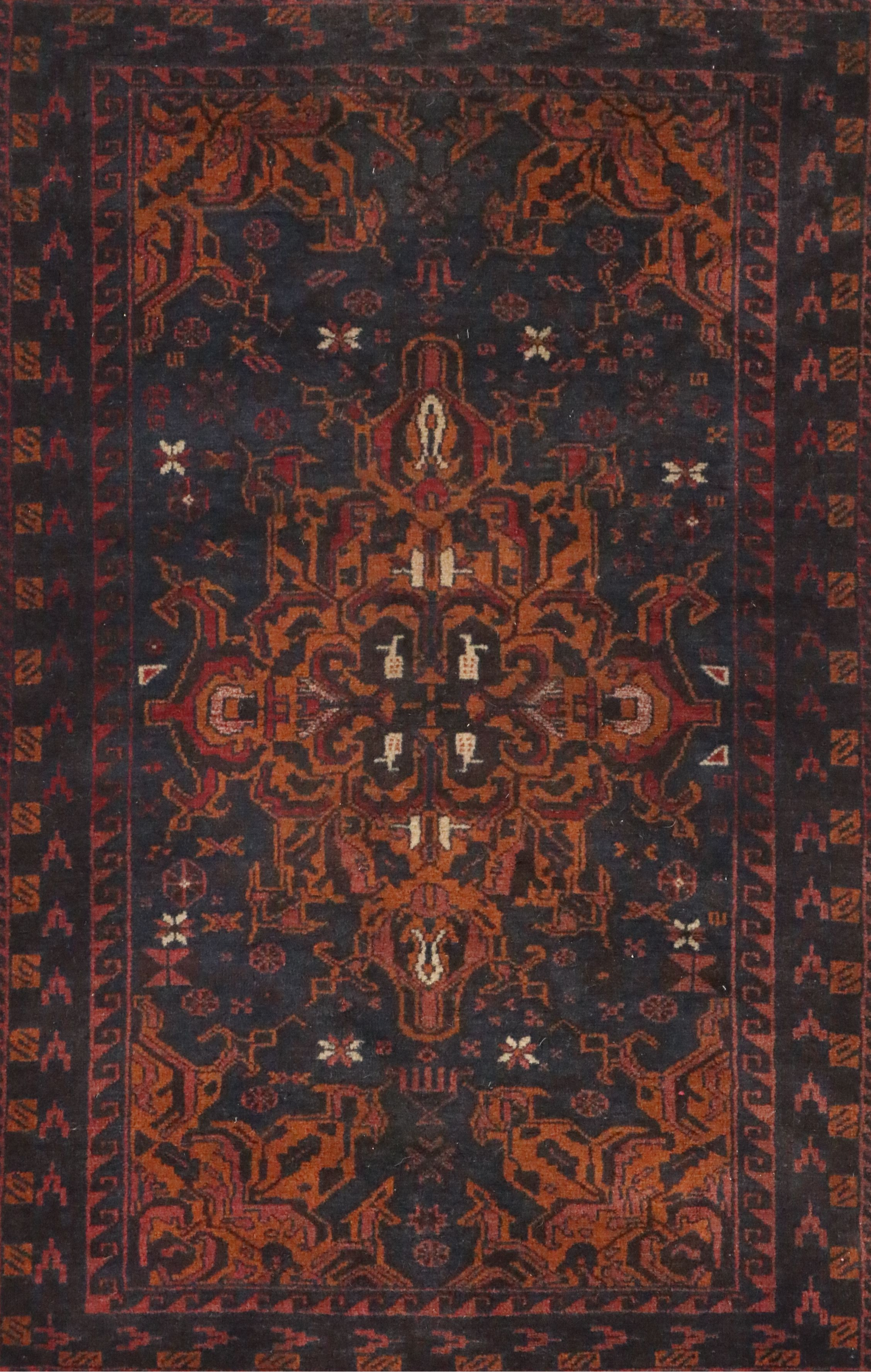 2'11 x 4'8 Hand-Knotted Persian Bijar Accent Rug