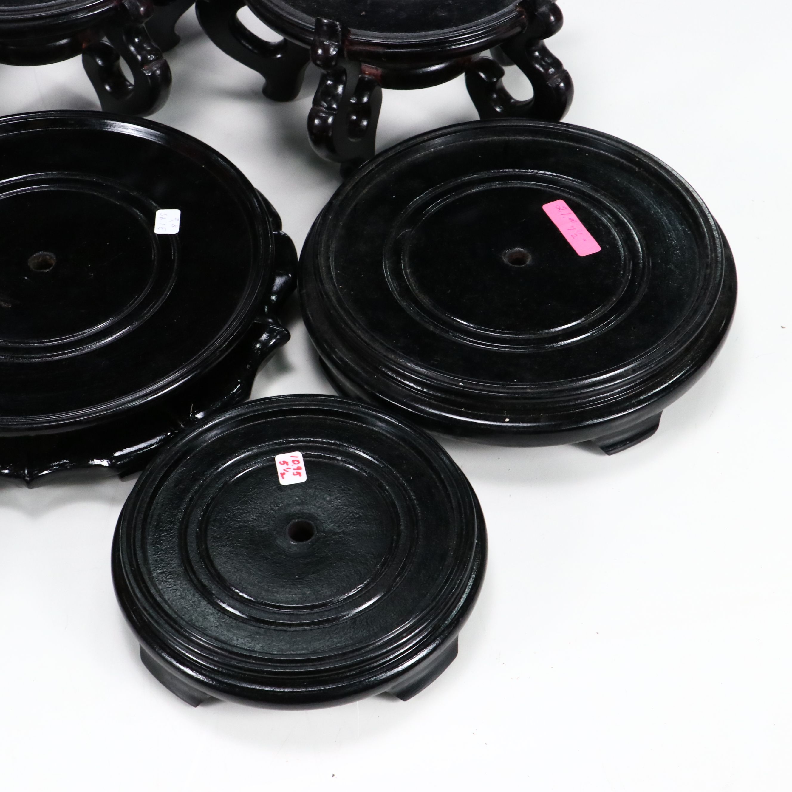 Black Wooden Planter Stands and Bases