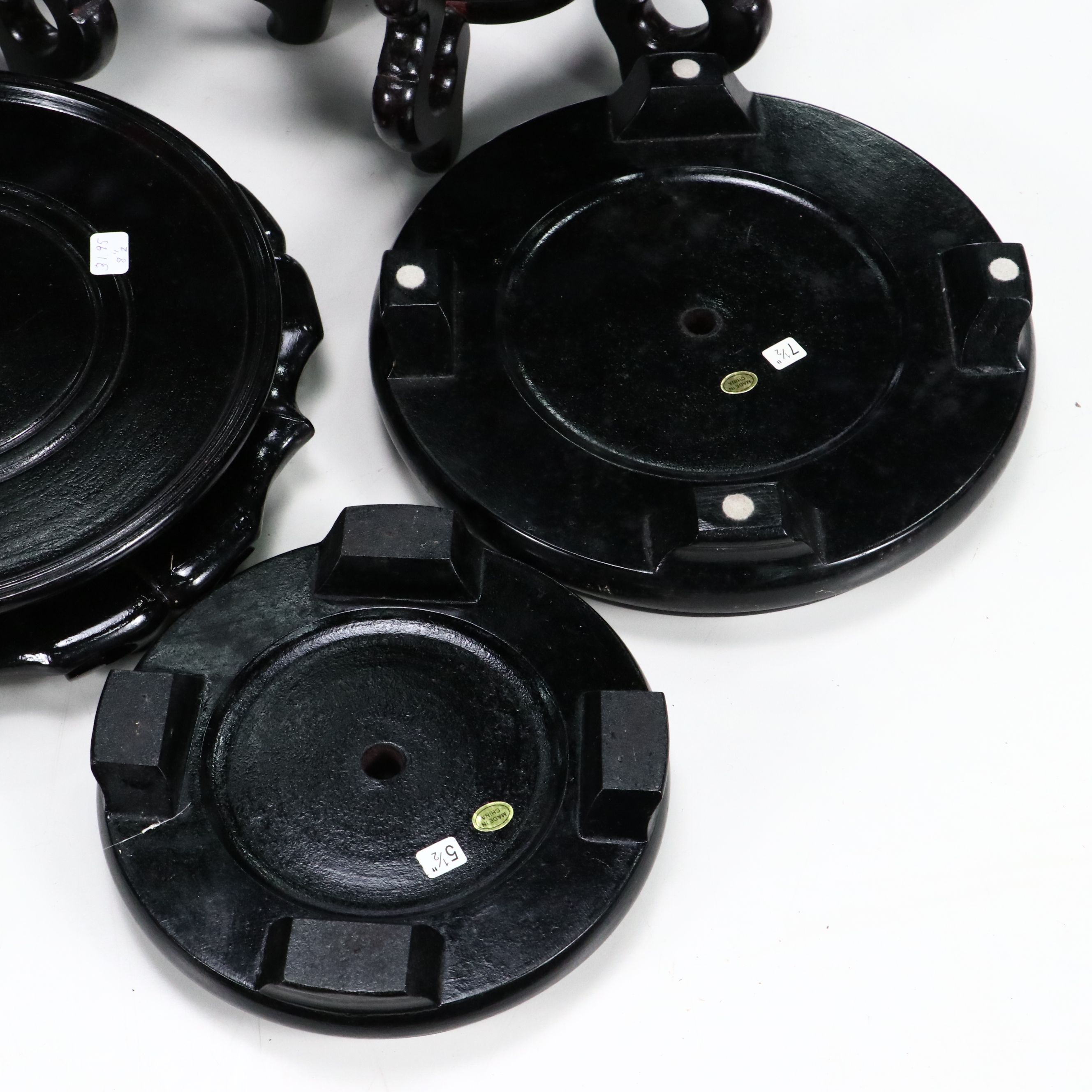 Black Wooden Planter Stands and Bases