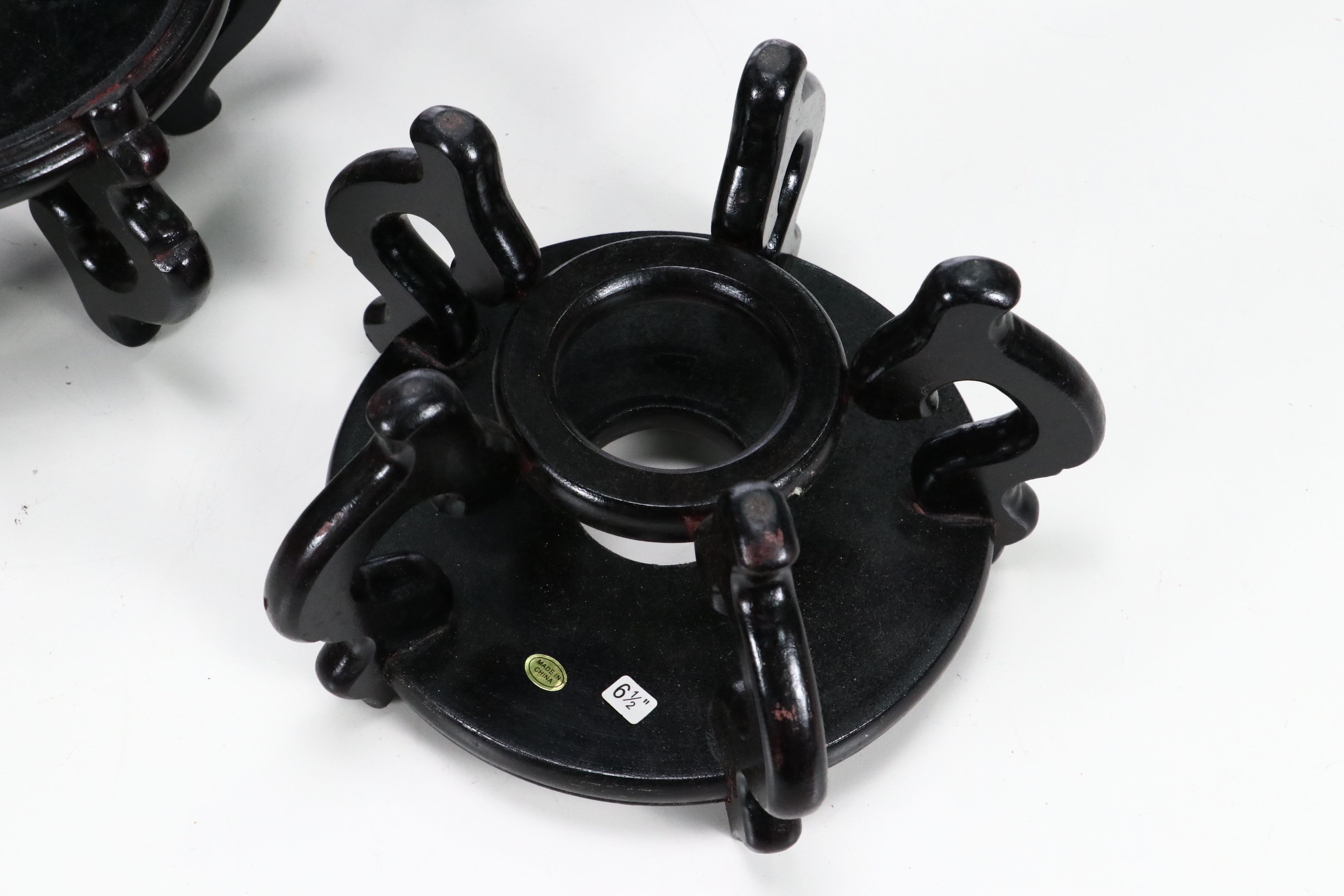 Black Wooden Planter Stands and Bases