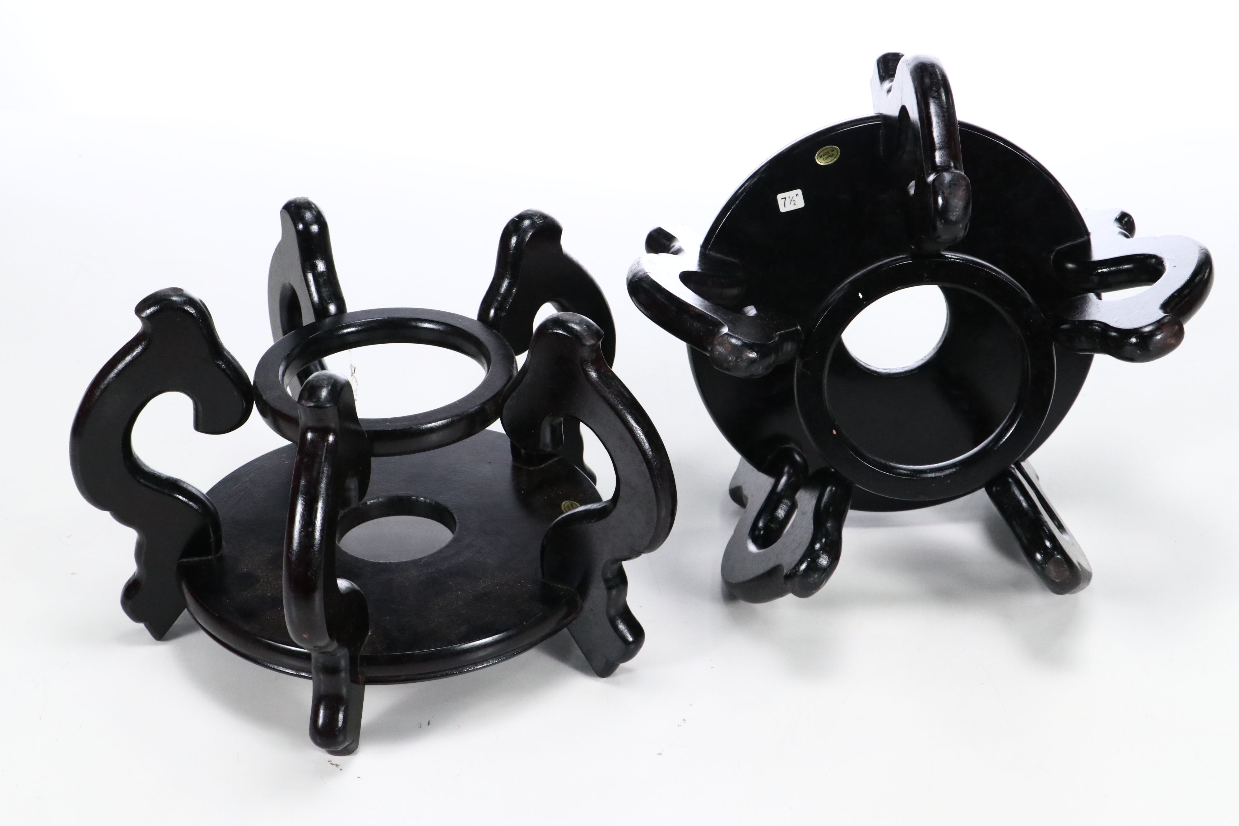 Black Wooden Planter Stands and Bases