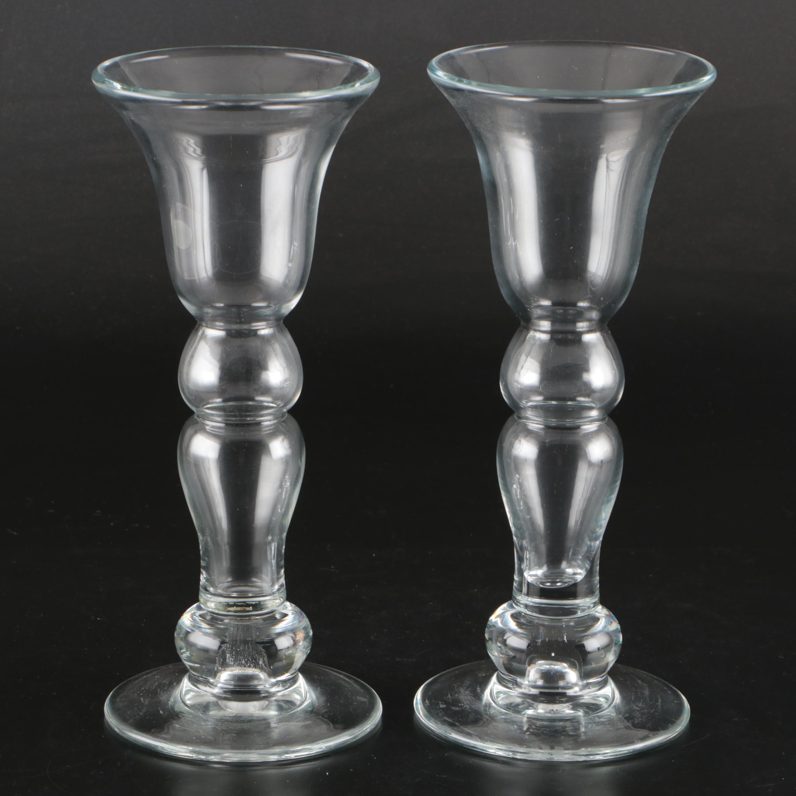 Baluster Shape Glass Vases