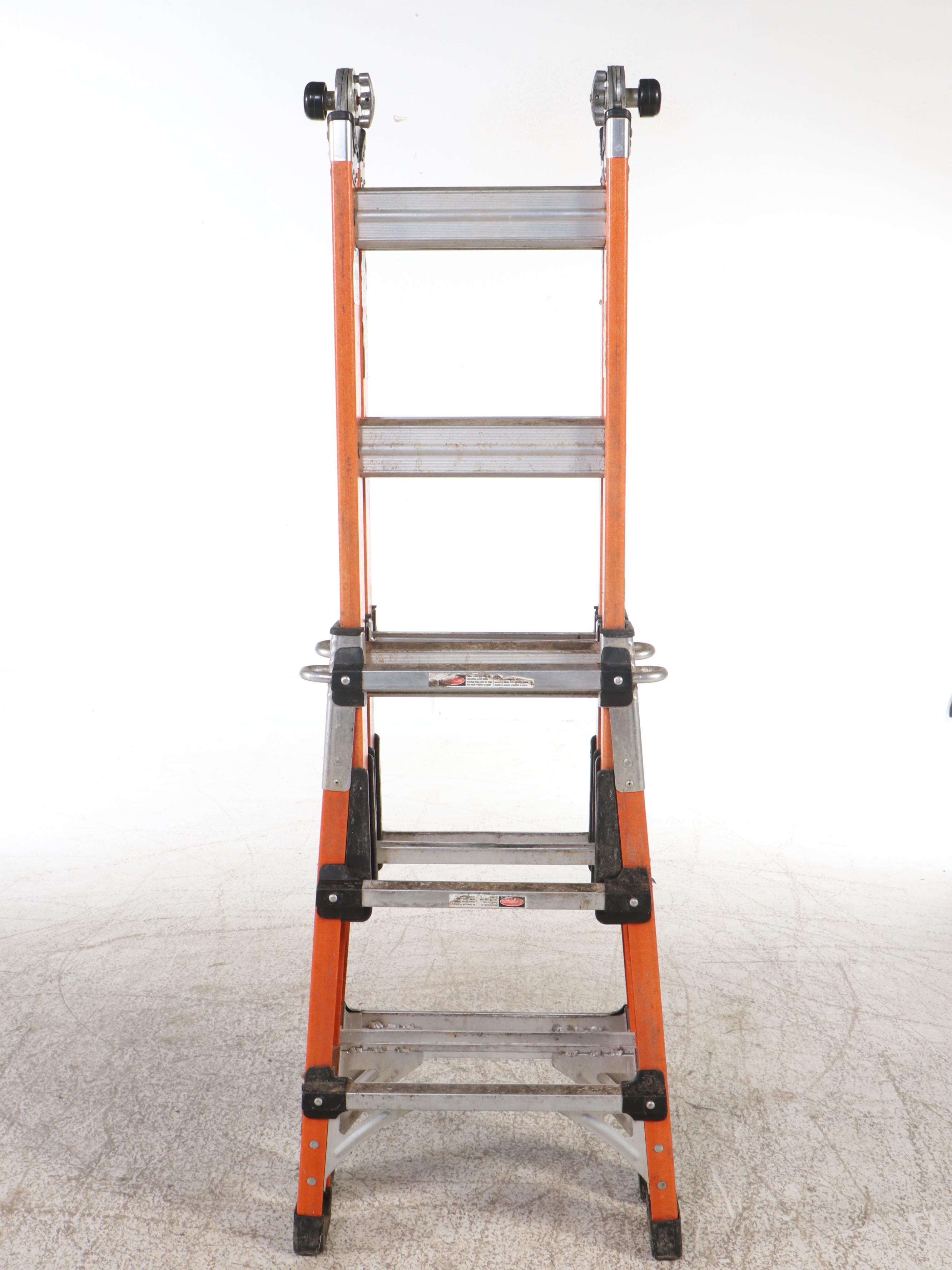 Multipurpose Fiberglass and Aluminum Ladder