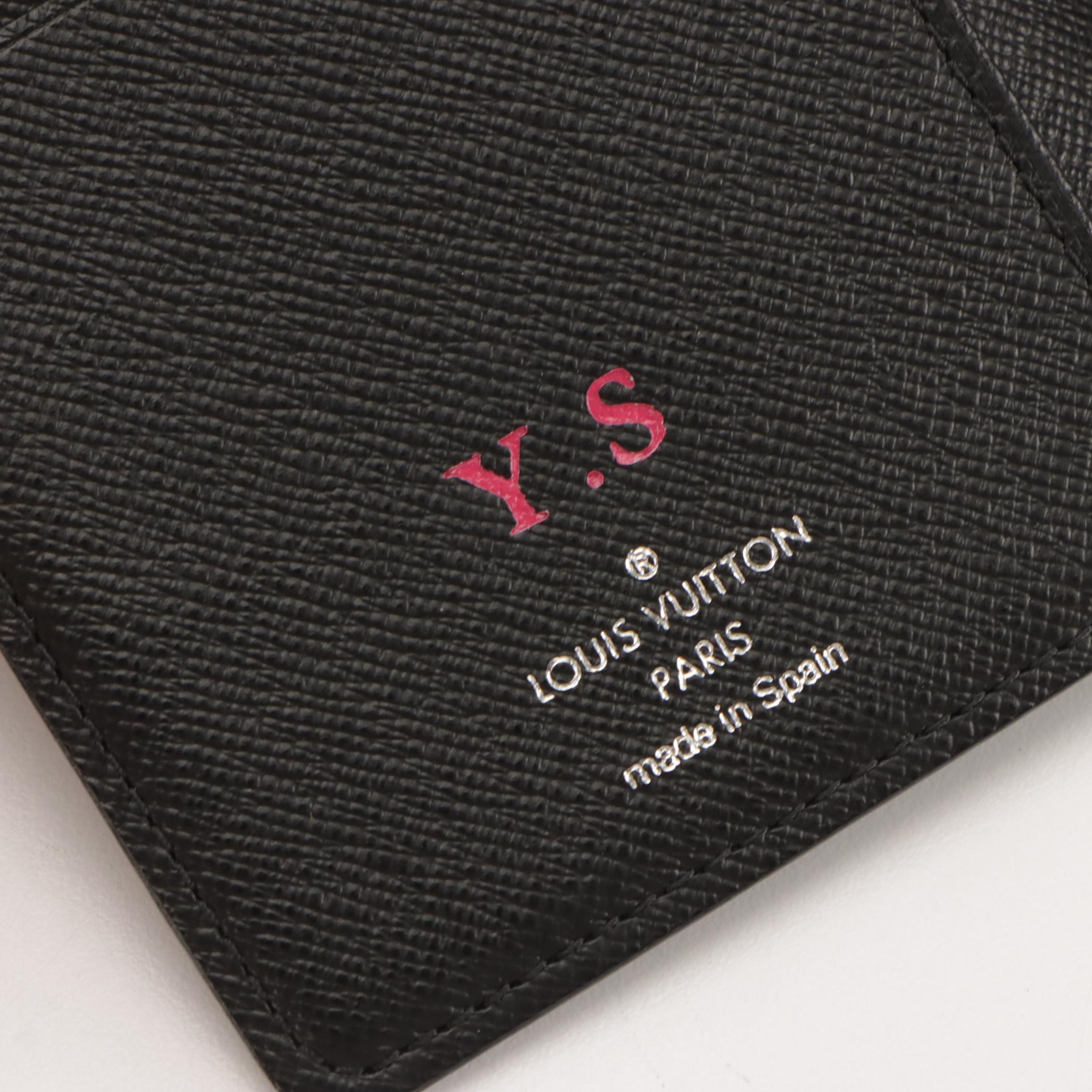 Louis Vuitton Pocket Agenda Cover in Damier Graphite Canvas with Address Book