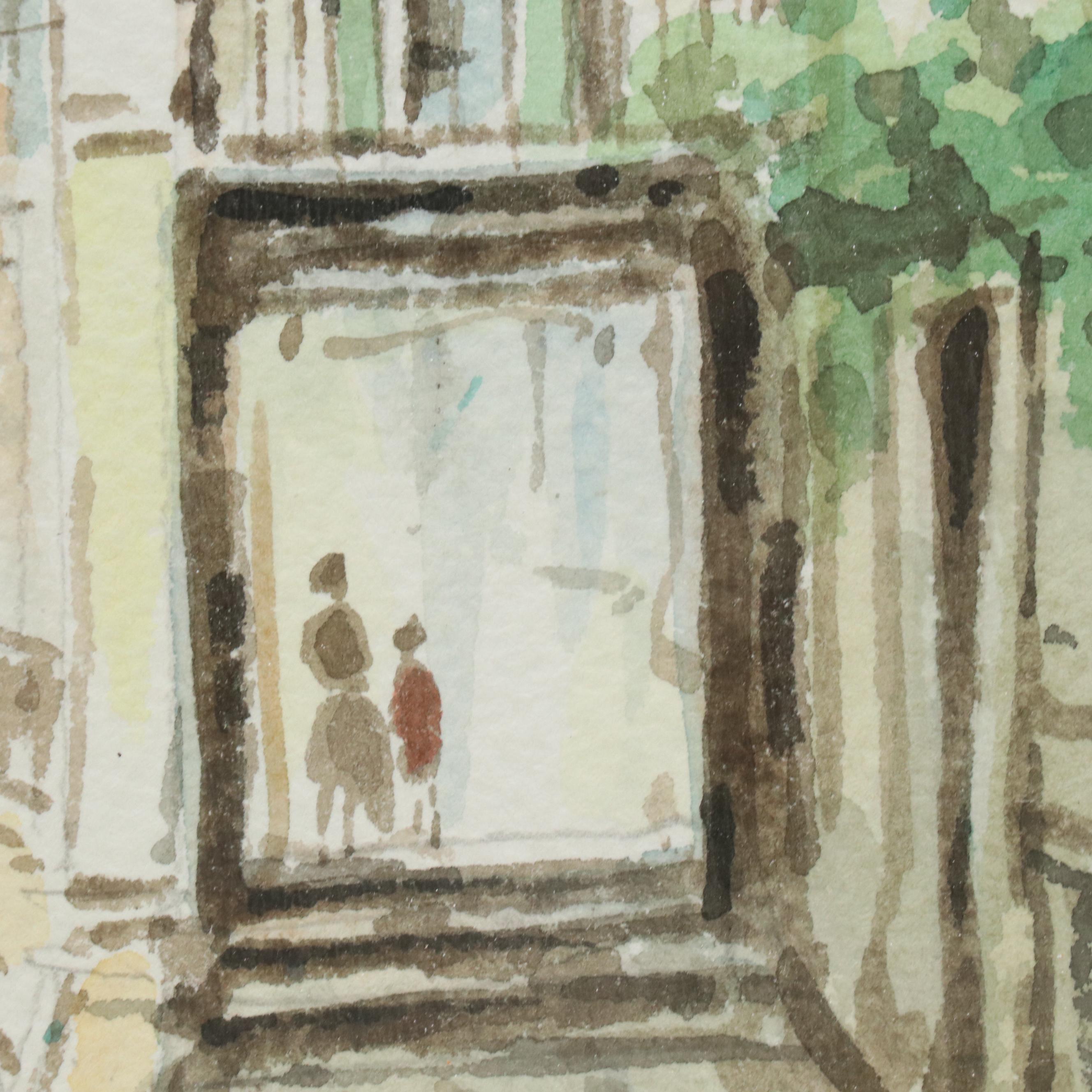 Cappuzzo Watercolor Paintings of Venetian Canals, Late 20th/Early 21st Century