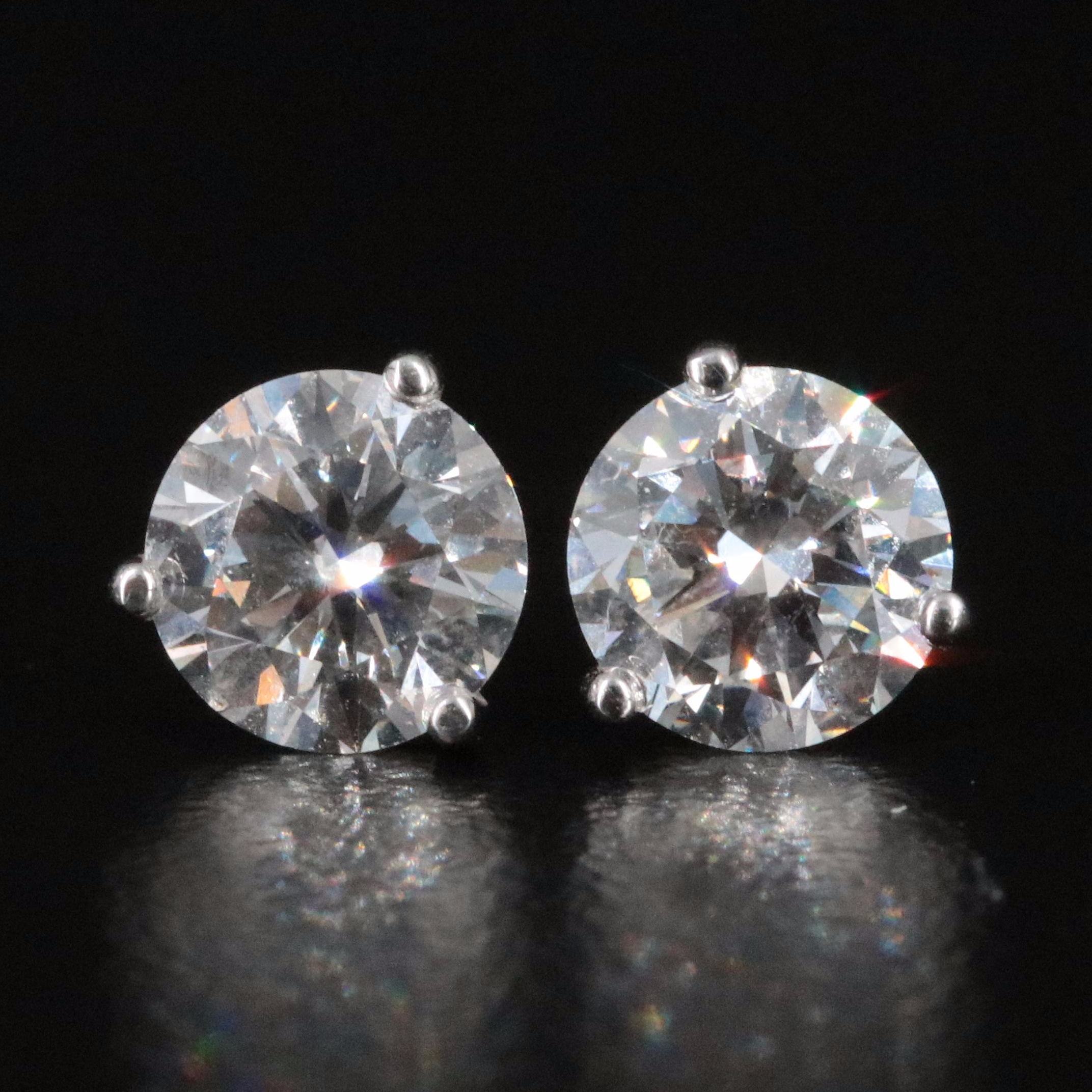18K 2.00 CTW Lab Grown Diamond Stud Earrings