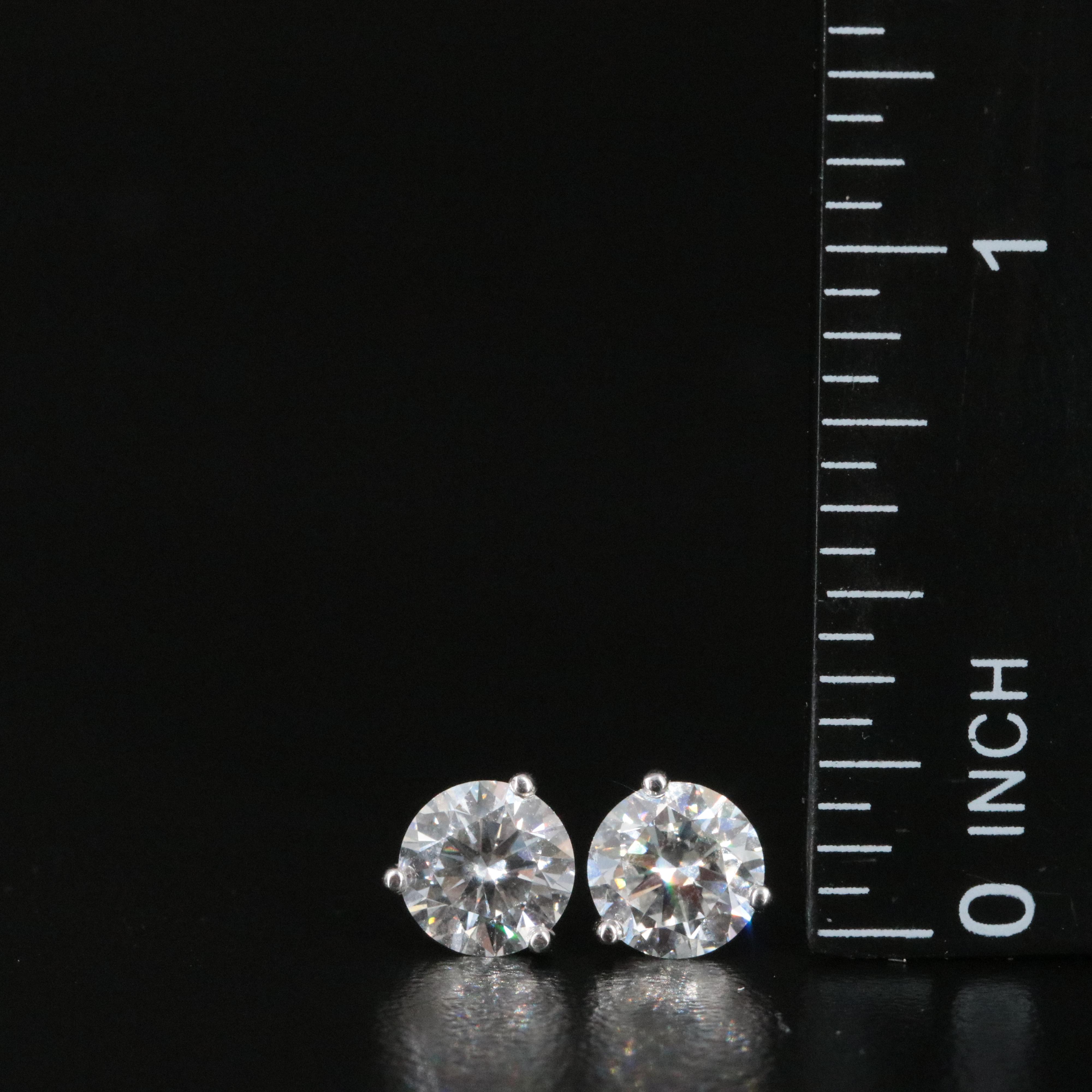 18K 2.00 CTW Lab Grown Diamond Stud Earrings