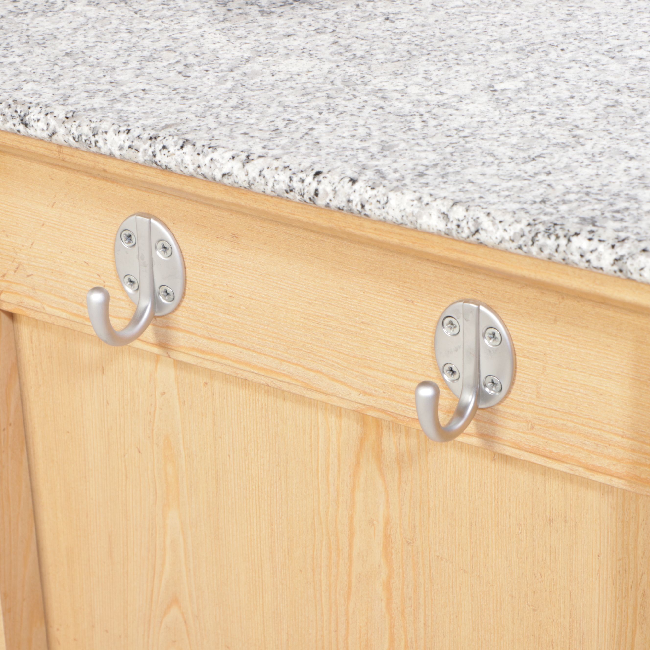 Contemporary Pine Side Cabinet on Casters with Granite Top