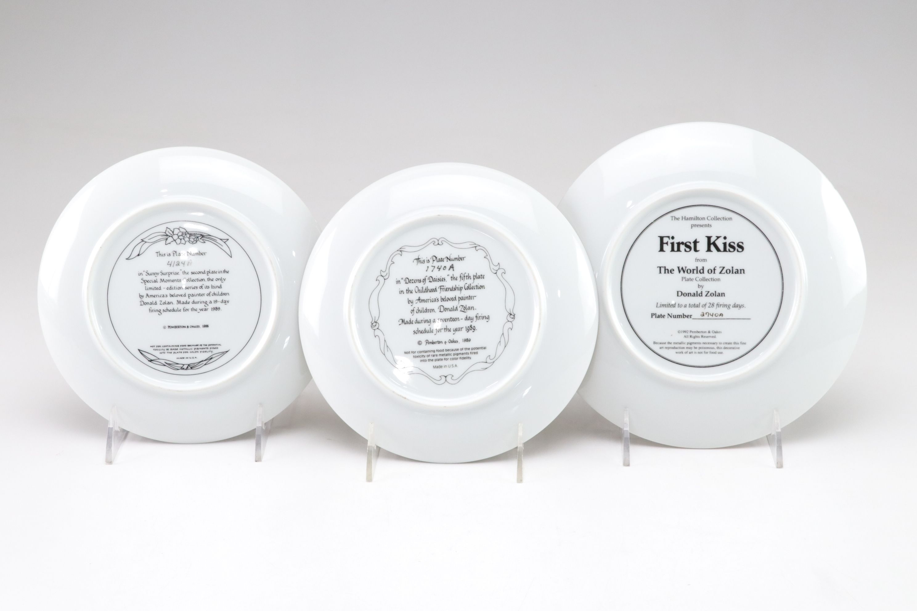 Hamilton Collection "The World of Zolan" and More Collector Plates, 1990s