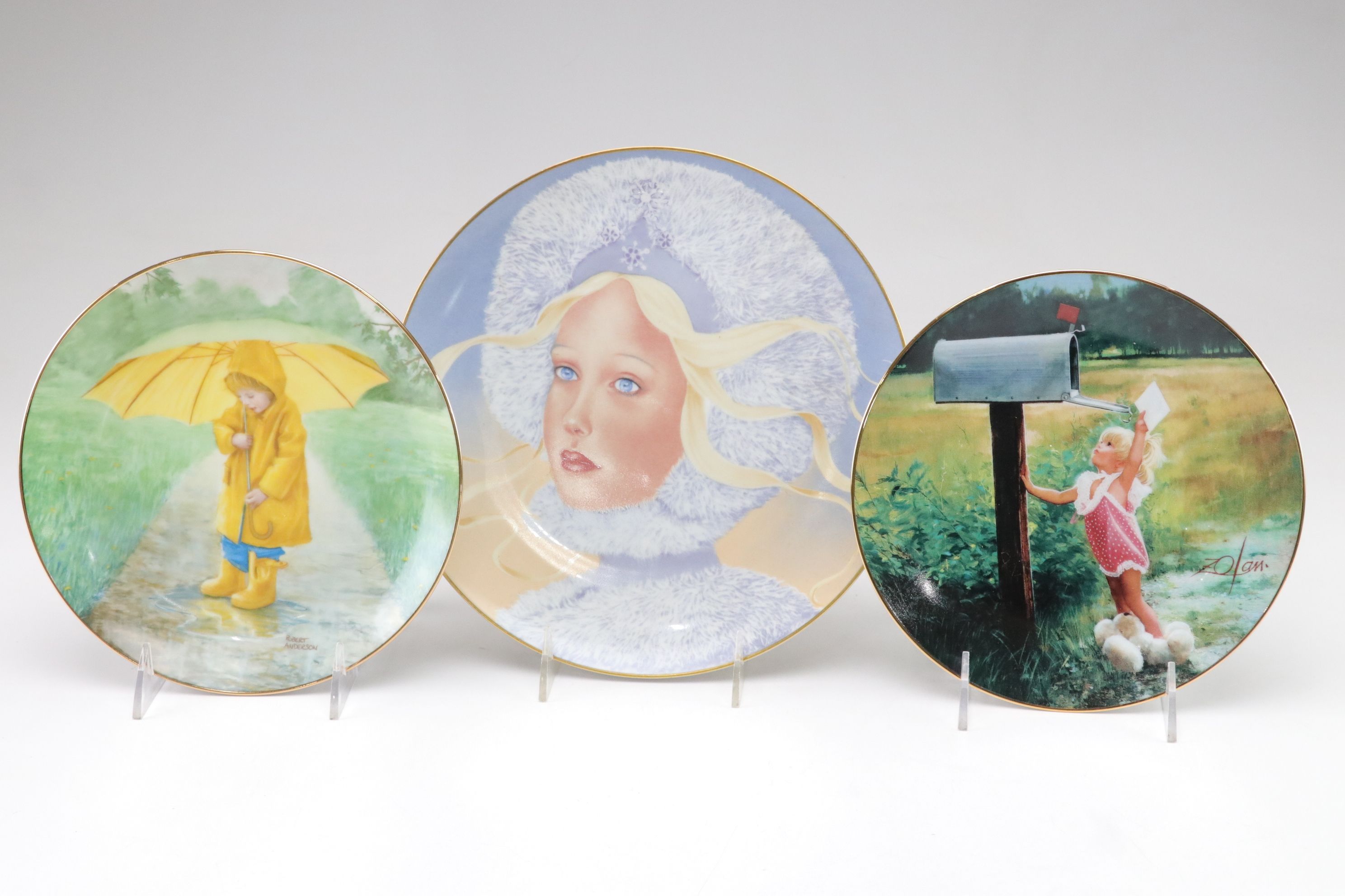 Hamilton Collection "The World of Zolan" and More Collector Plates, 1990s