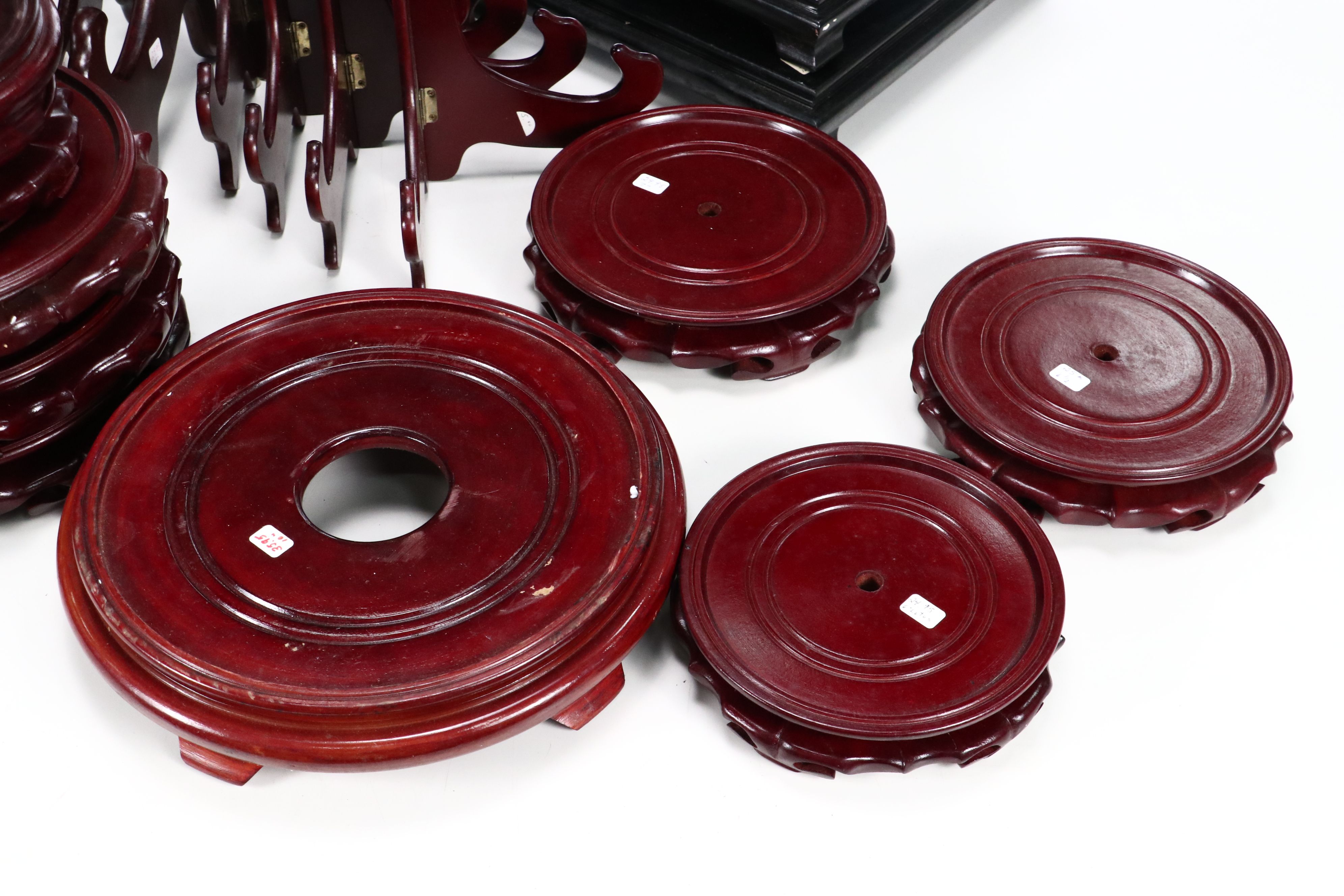 Carved Wood Art Stands and Vase Pedestals