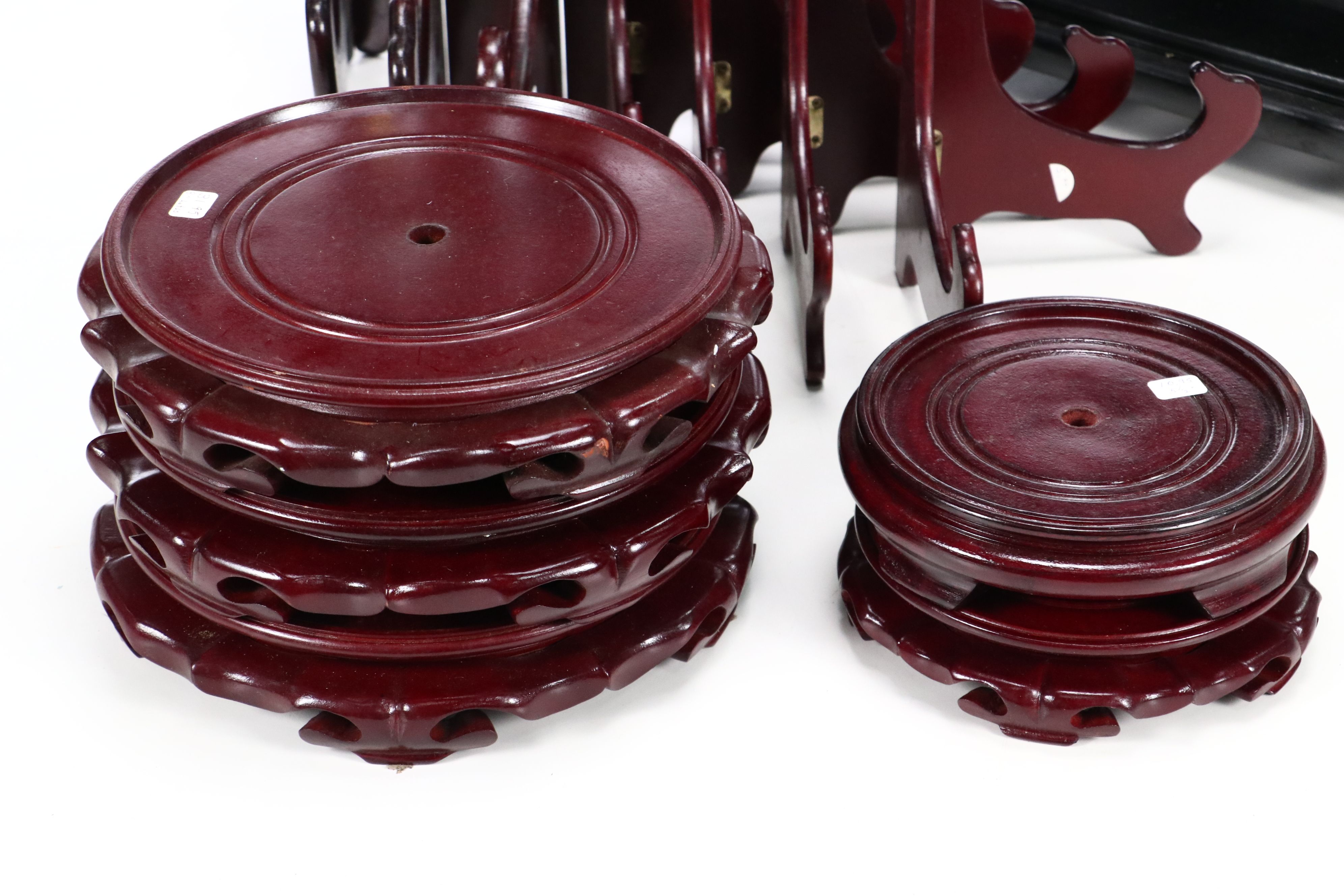 Carved Wood Art Stands and Vase Pedestals