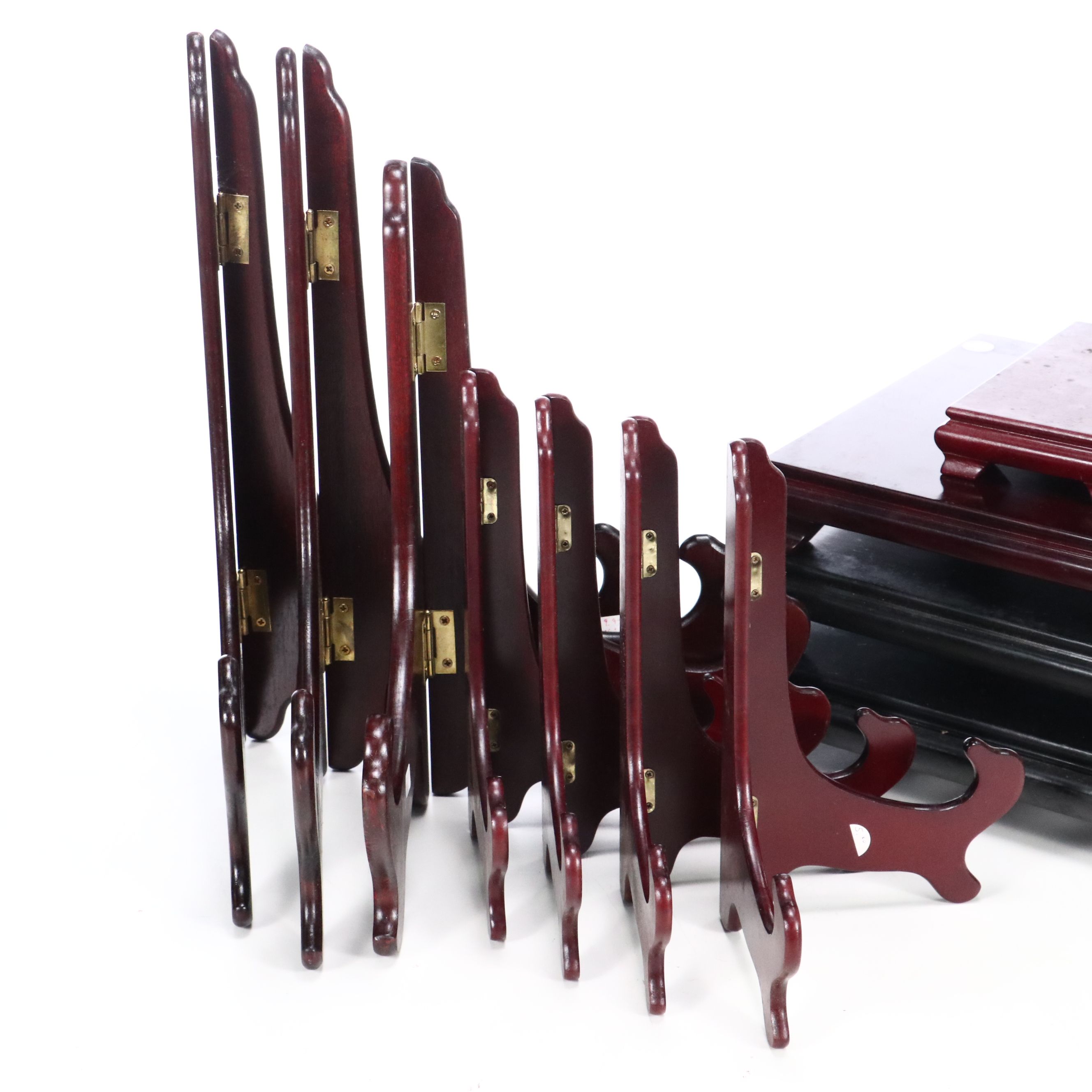 Carved Wood Art Stands and Vase Pedestals