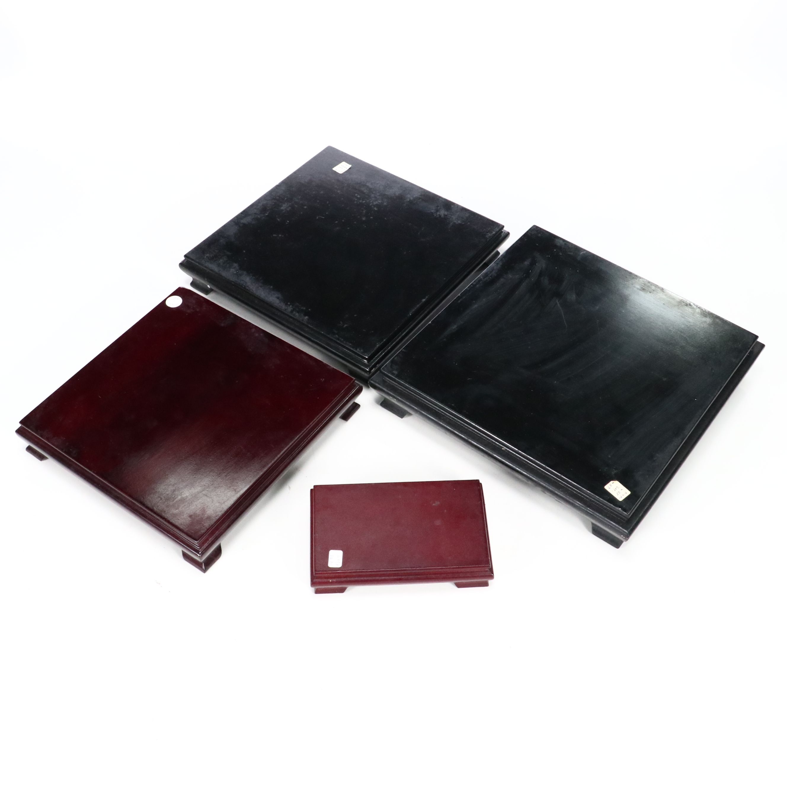 Carved Wood Art Stands and Vase Pedestals