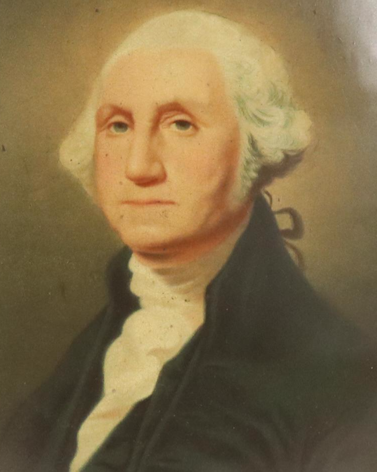 F. Tuchfarber Co. Chromolithographs of George and Martha Washington