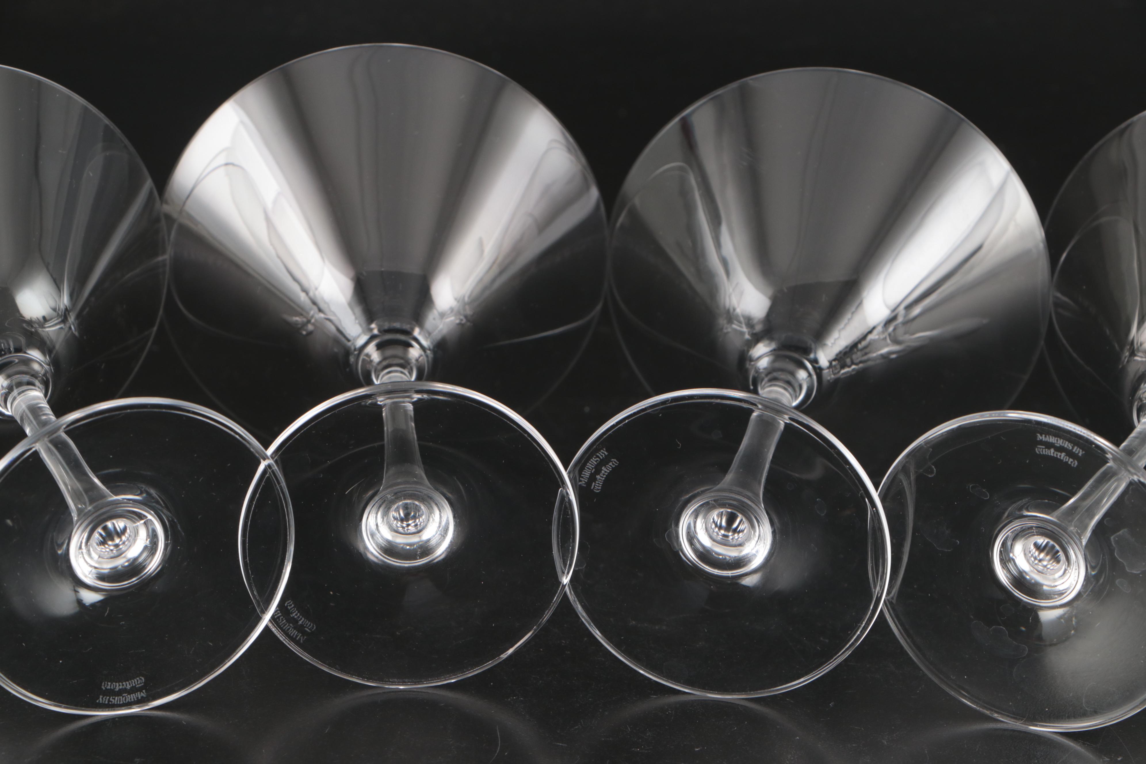 Marquis by Waterford Martini Glasses with Riedel Port Glasses
