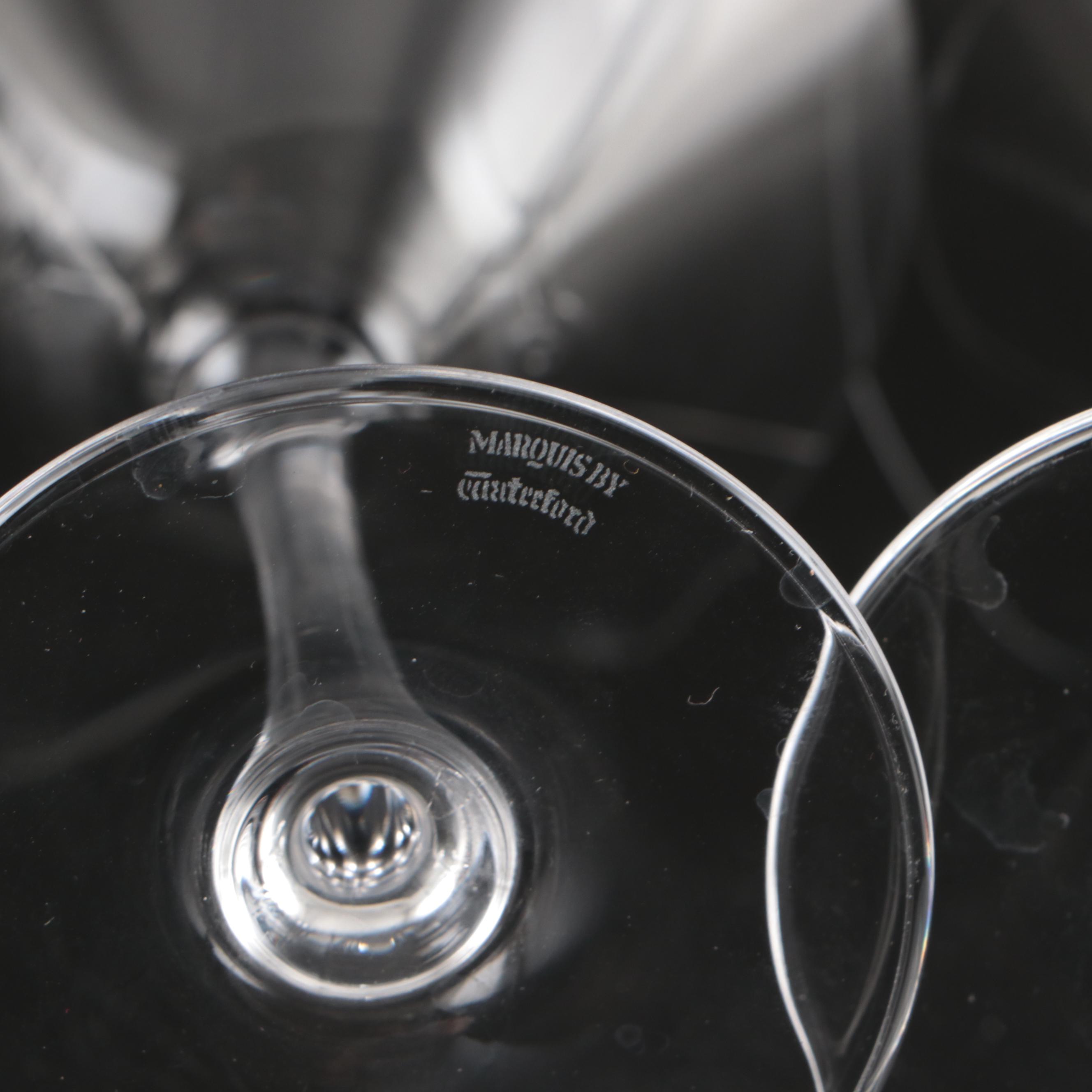Marquis by Waterford Martini Glasses with Riedel Port Glasses