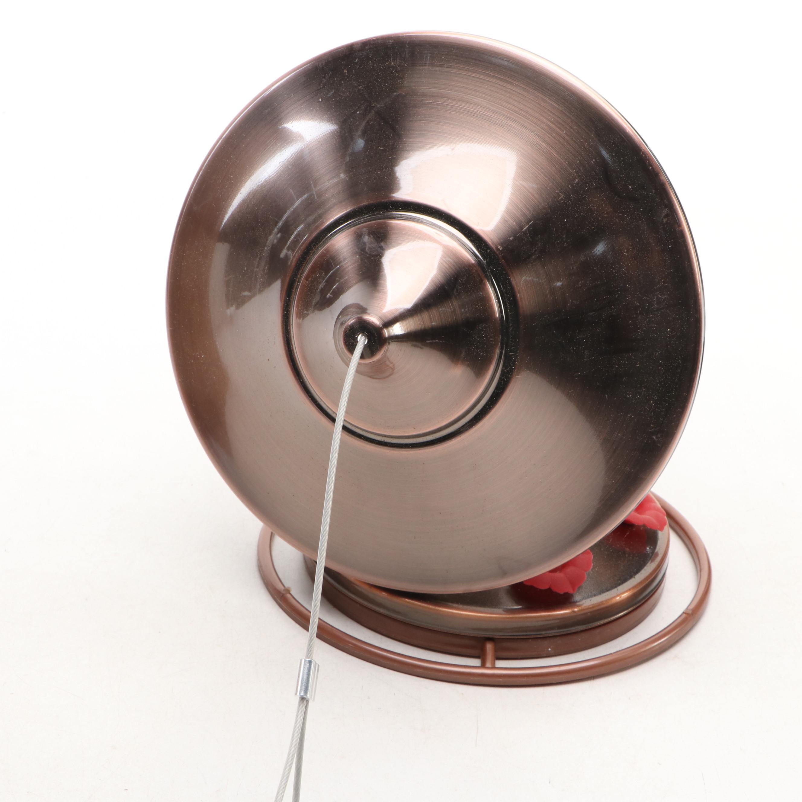 Wood Birdhouse with Hummingbird and Other Bird Feeder