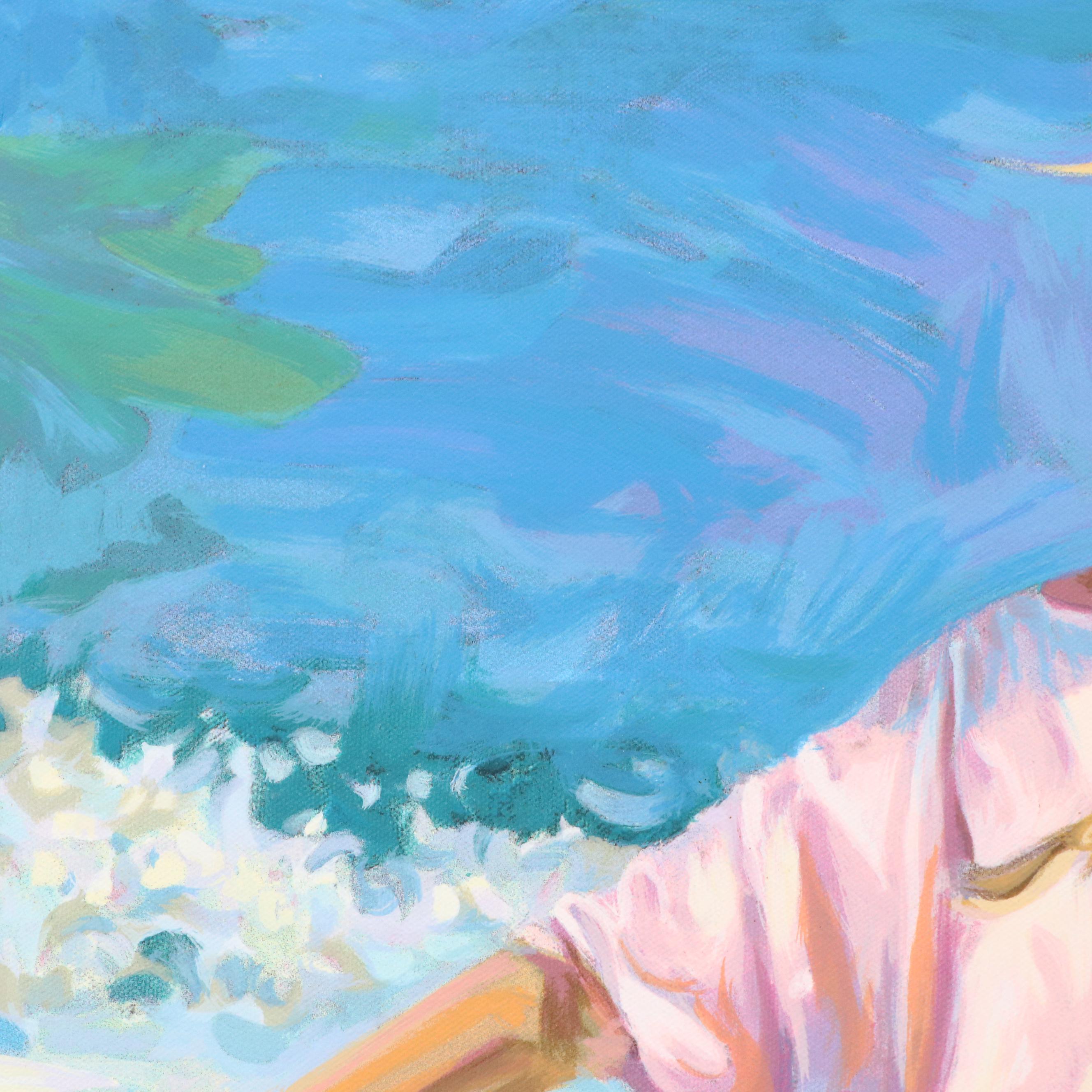 Lindsay Dawson Serigraph "Beach Girl"