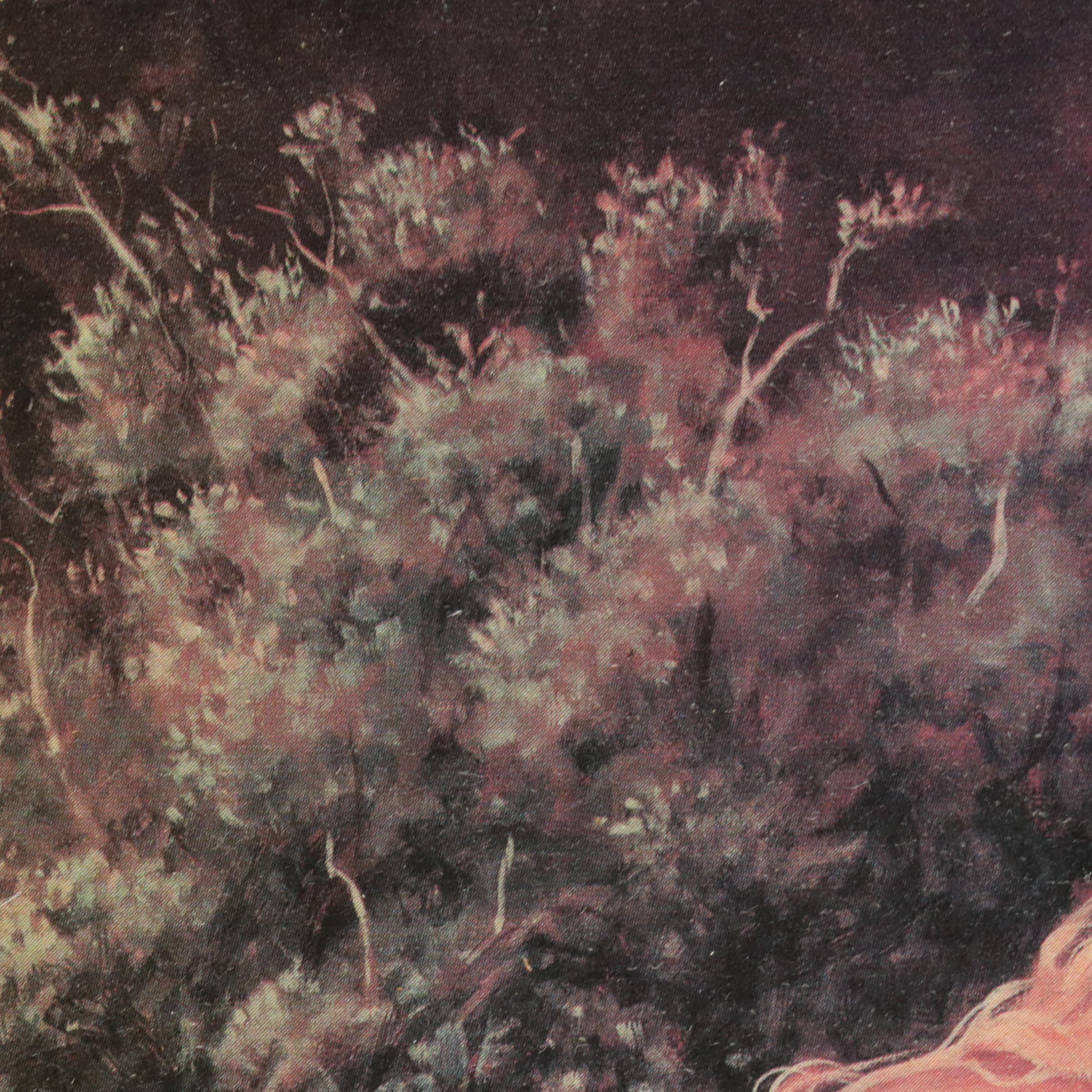 Offset Lithograph of Horses and Rainbow, Circa 2002