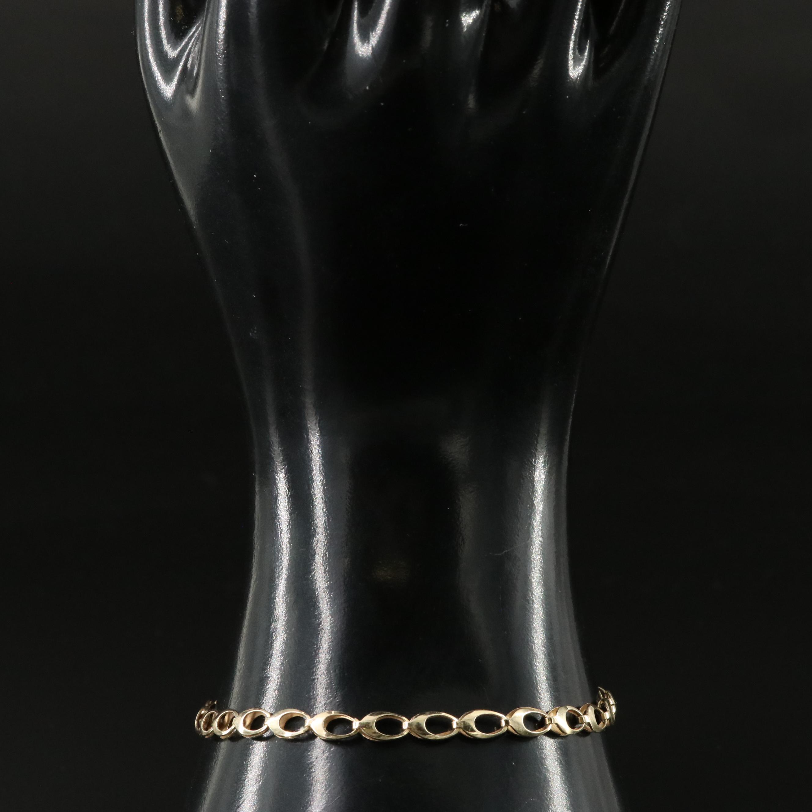 Italian 14K Oval Link Bracelet