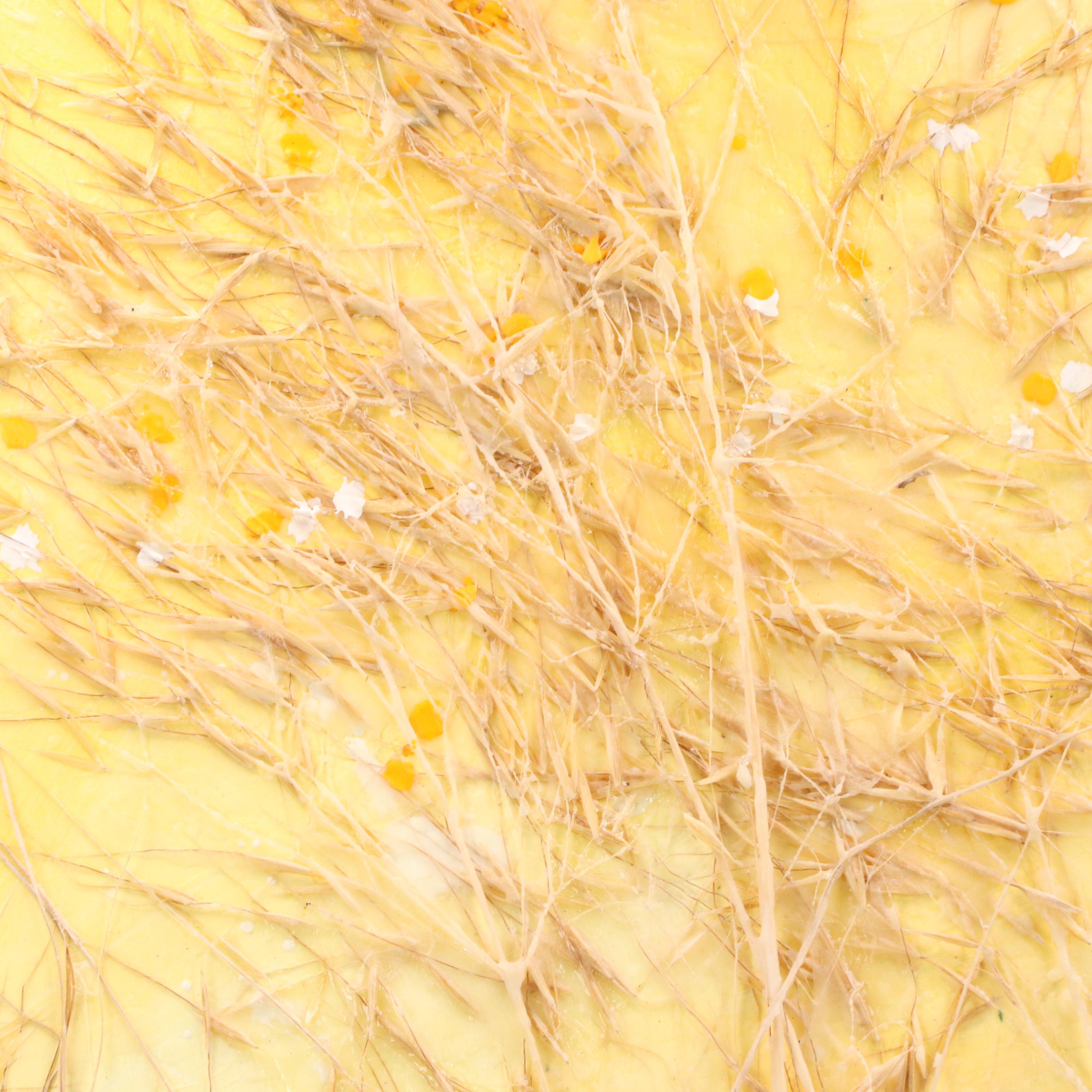 Floral Landscape Mixed Media Painting