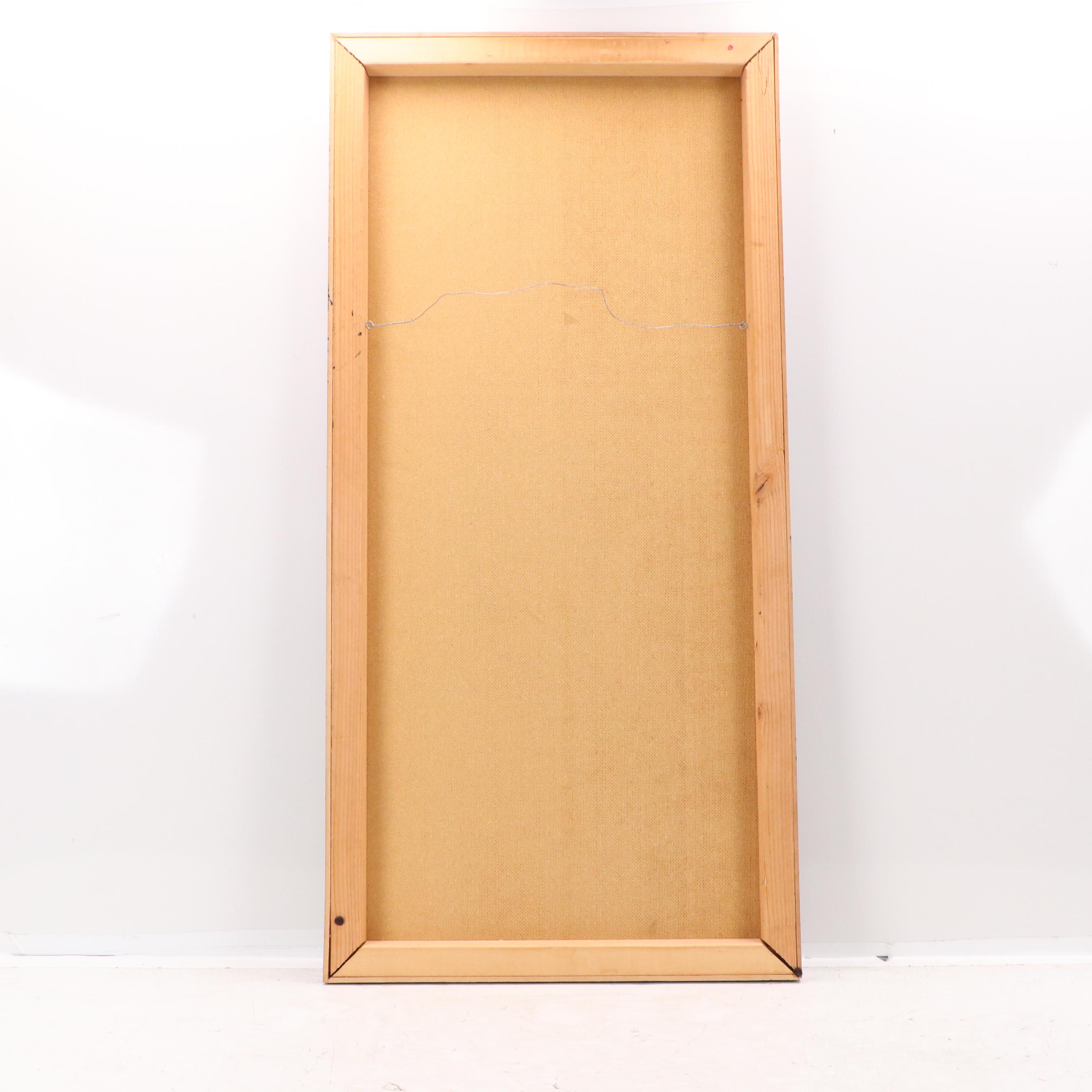 Floral Landscape Mixed Media Painting