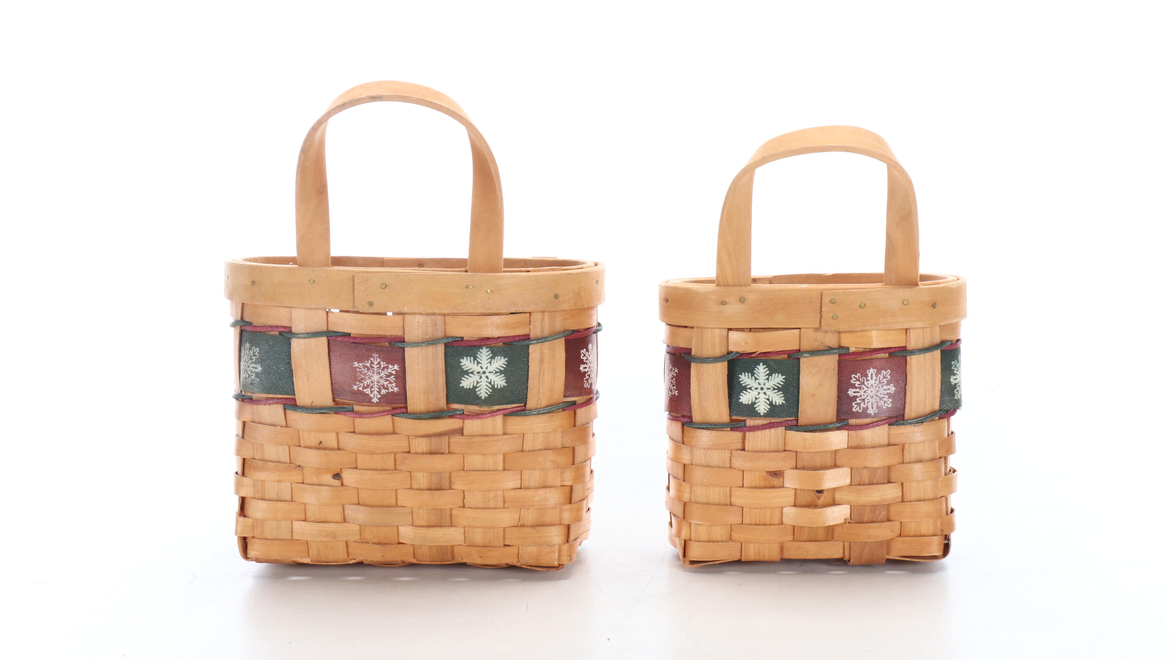 Christmas-Themed Baskets with Other Décor
