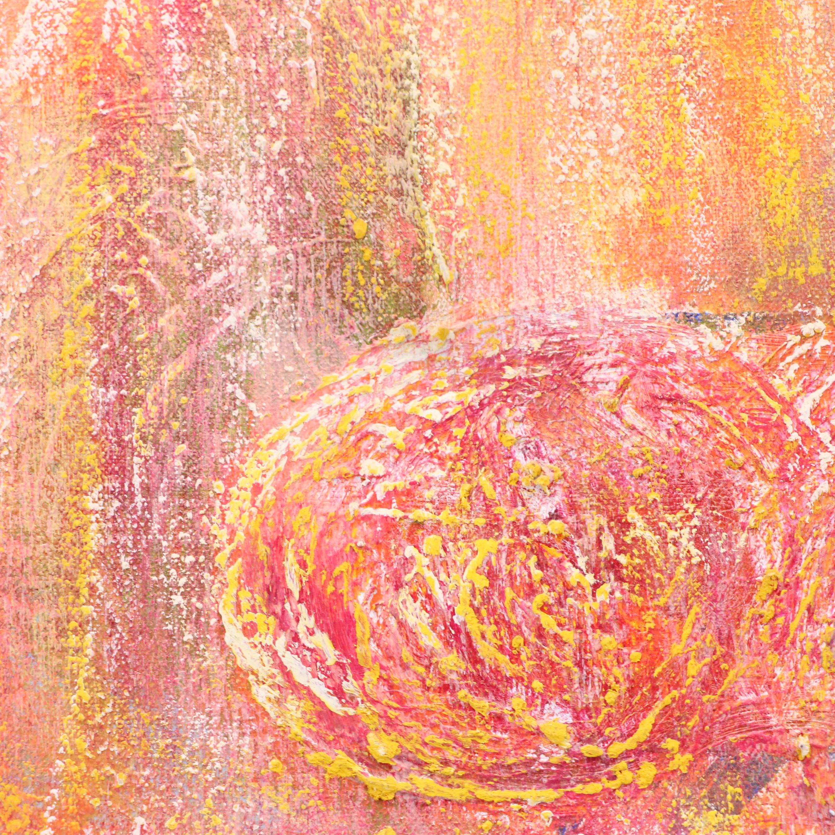 Abstract Impasto Acrylic Painting of Bicycle, 21st Century