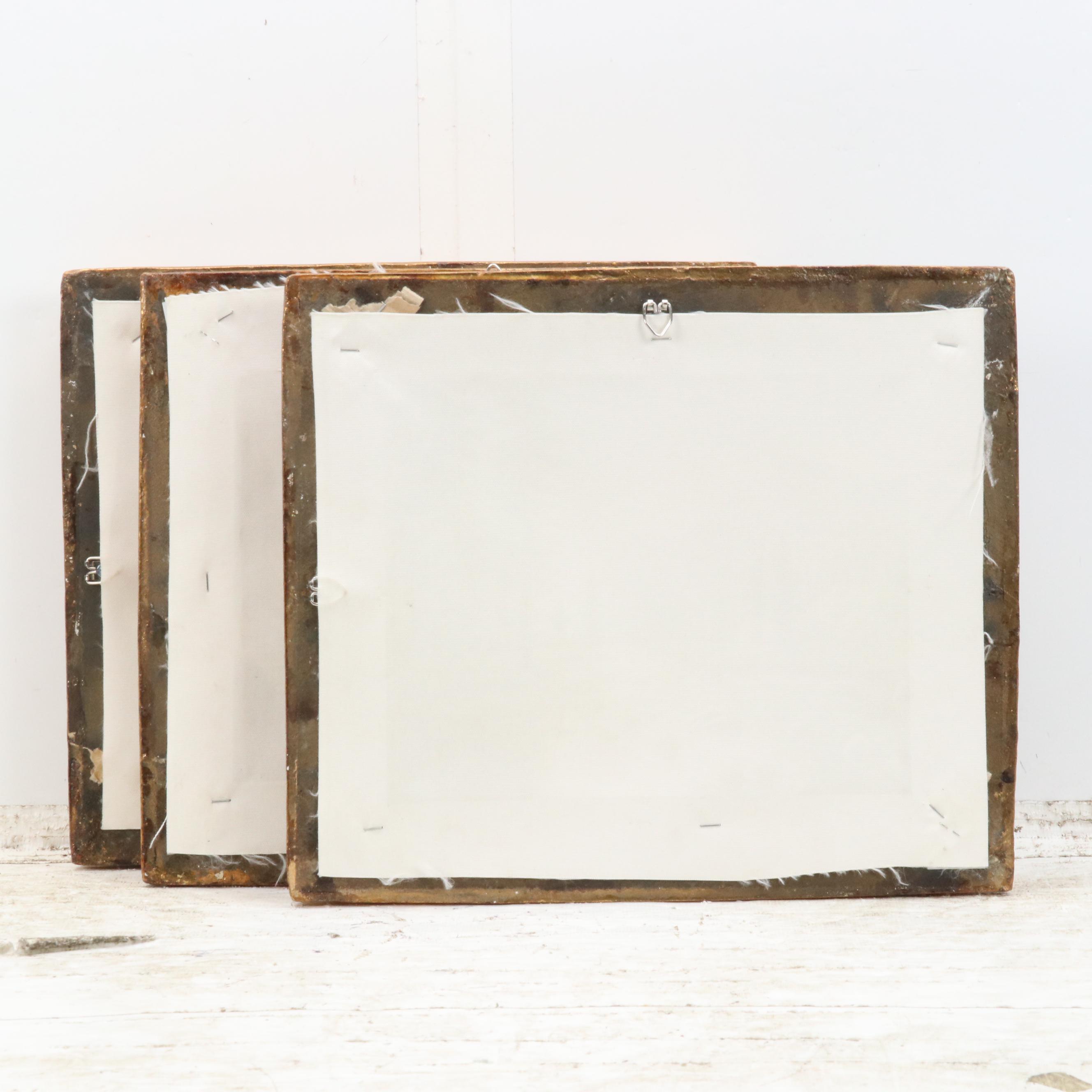 Set of Fantasy Style Landscape Giclées on Canvas, 21st Century