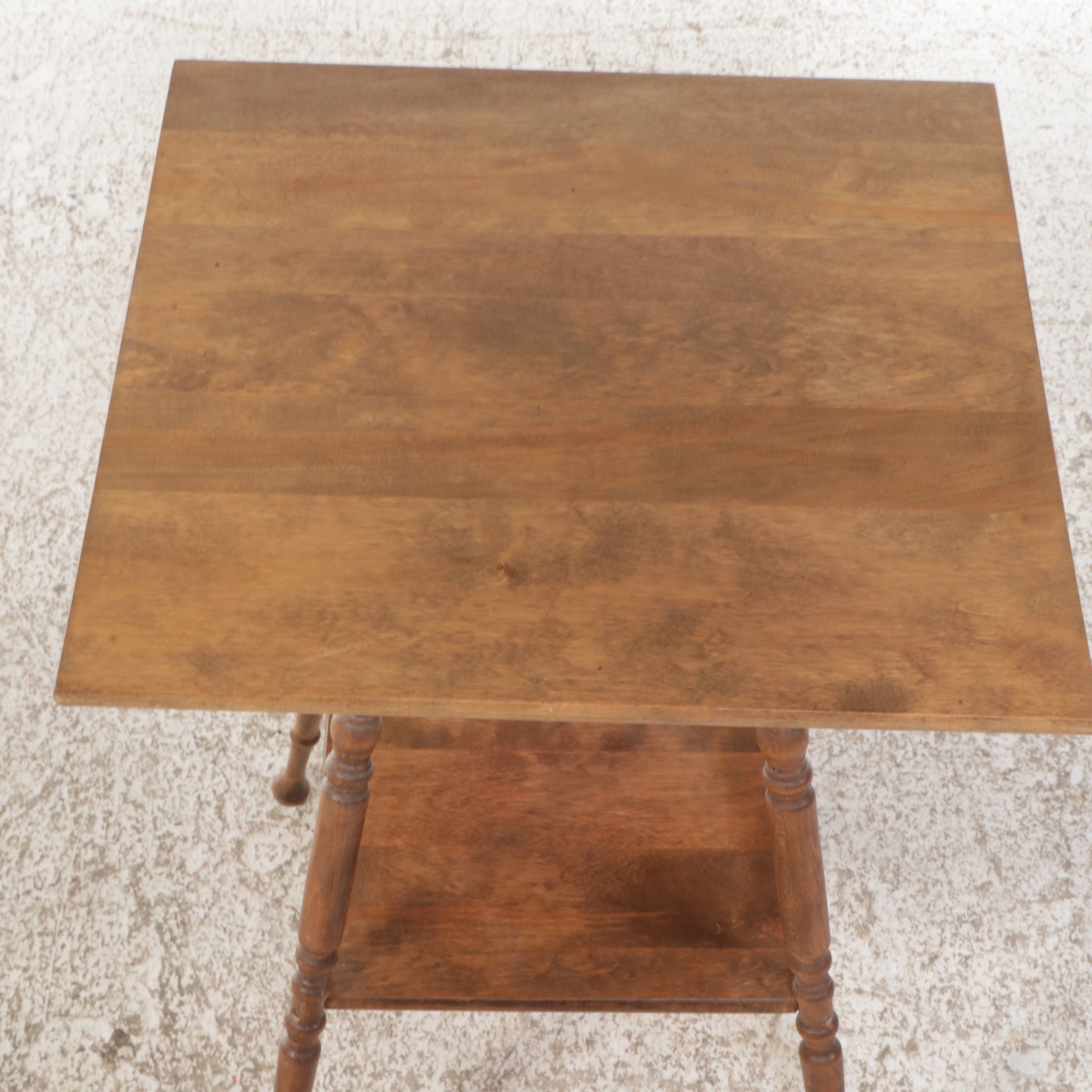 Victorian Turned Wood Side Table