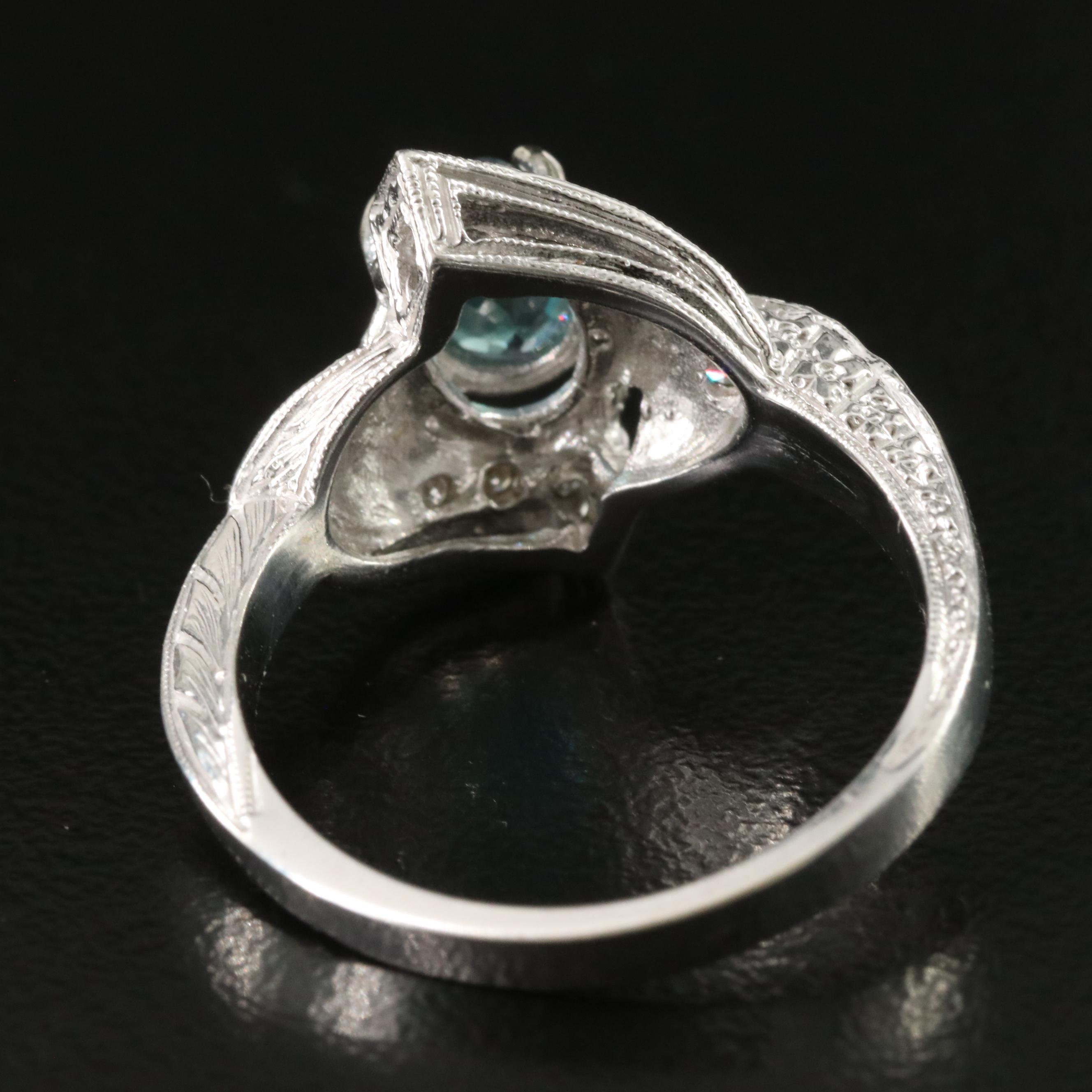 14K Indian Alexandrite and Diamond Ring with GIA Report