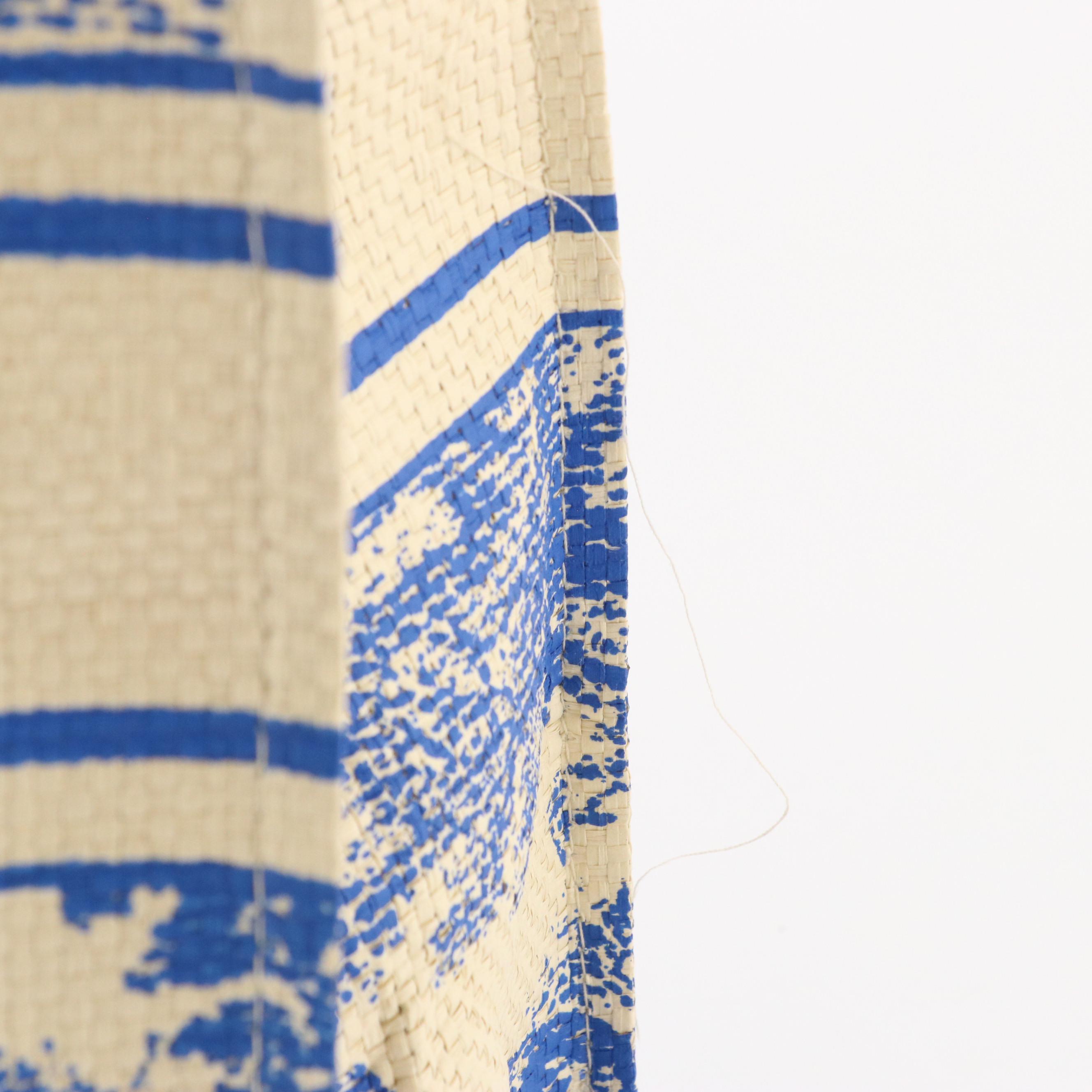 Christian Dior Parfums Promotional "Dioriviera" Coated Straw Tote Bag in Box