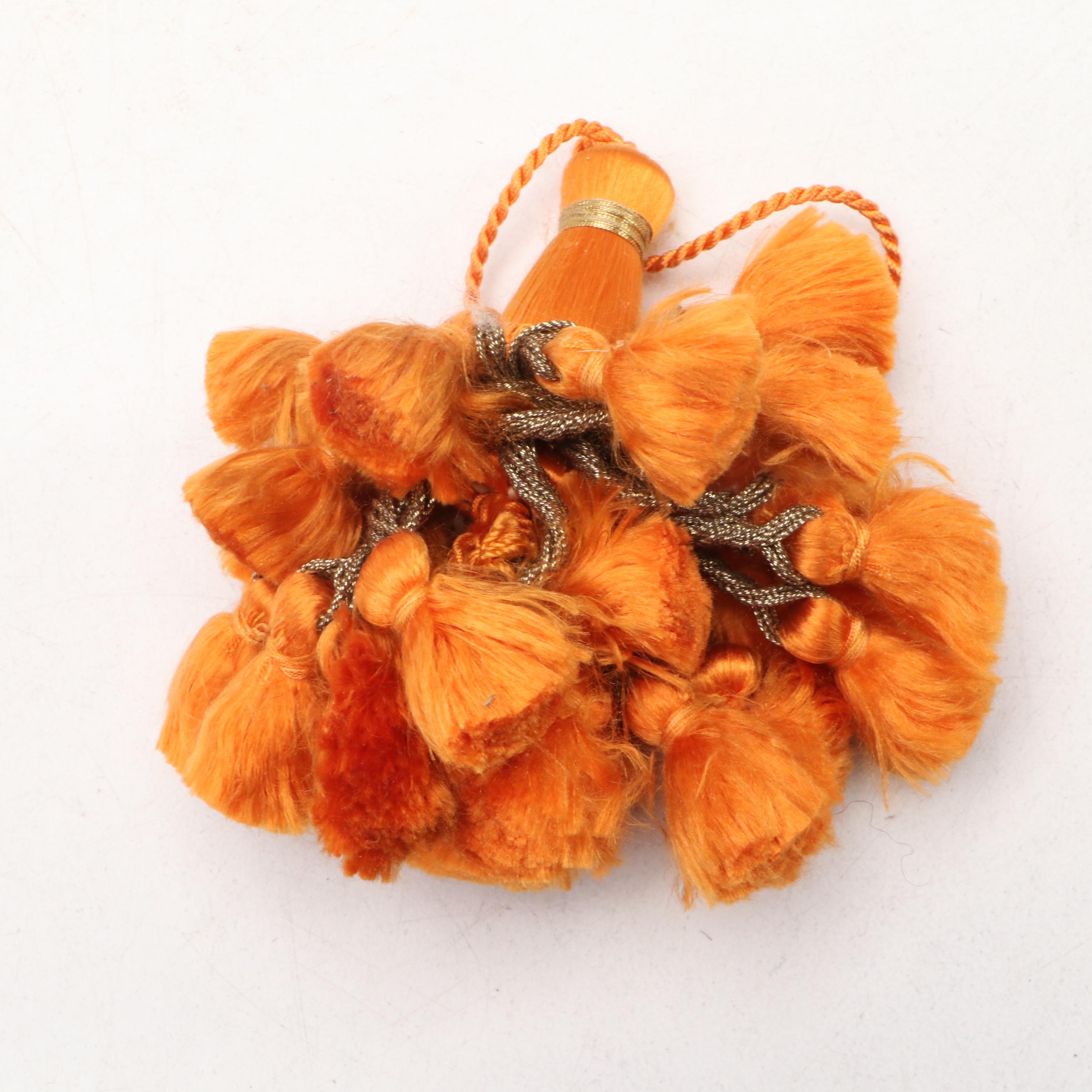 Gatco Brass Shell Wall Hooks with Decorative Silk Tassels