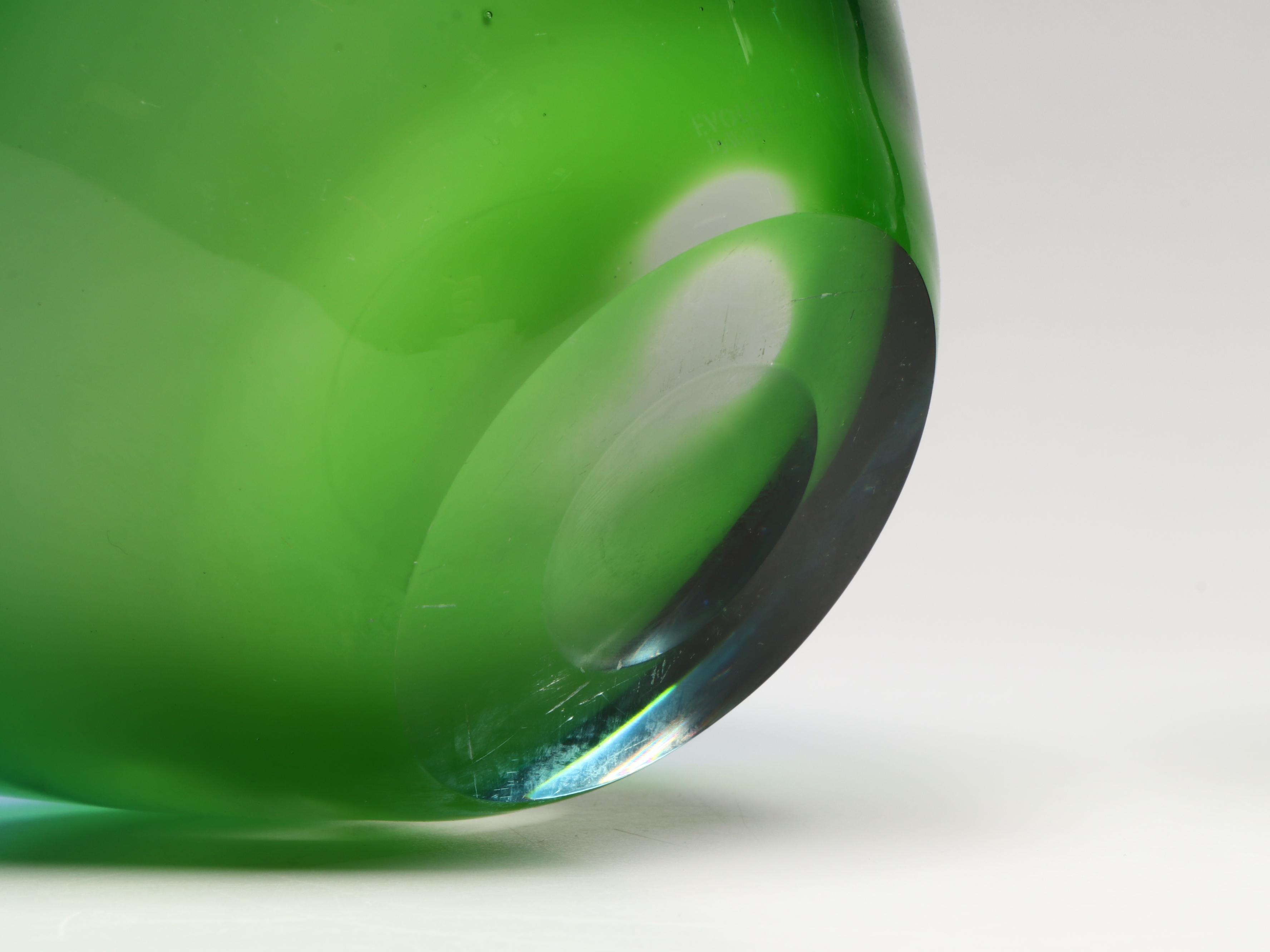 Studio Glass Bowl with Rainbow Tree of Family Orb and Stand