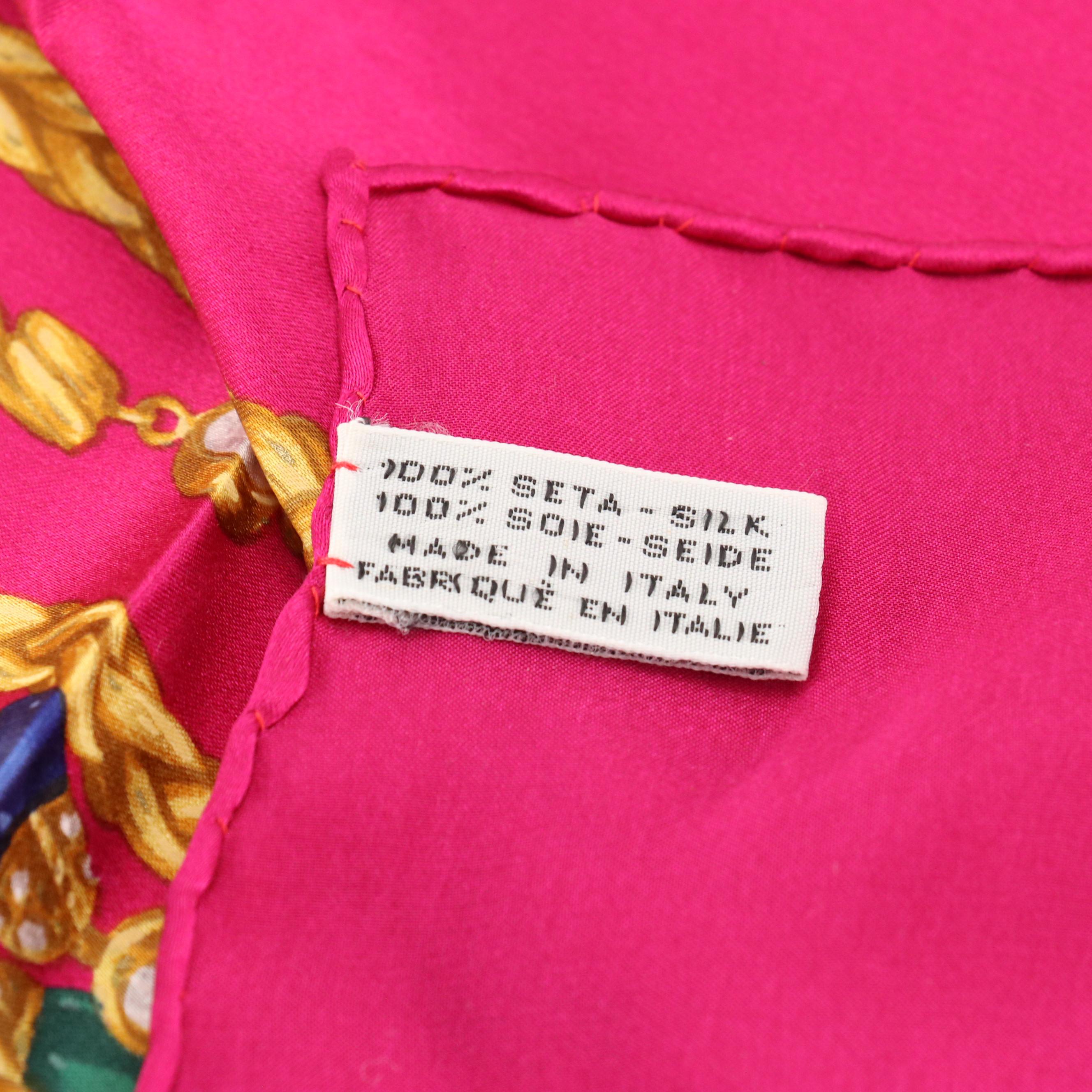 Chanel Chain Jewelry Motif Silk Scarf