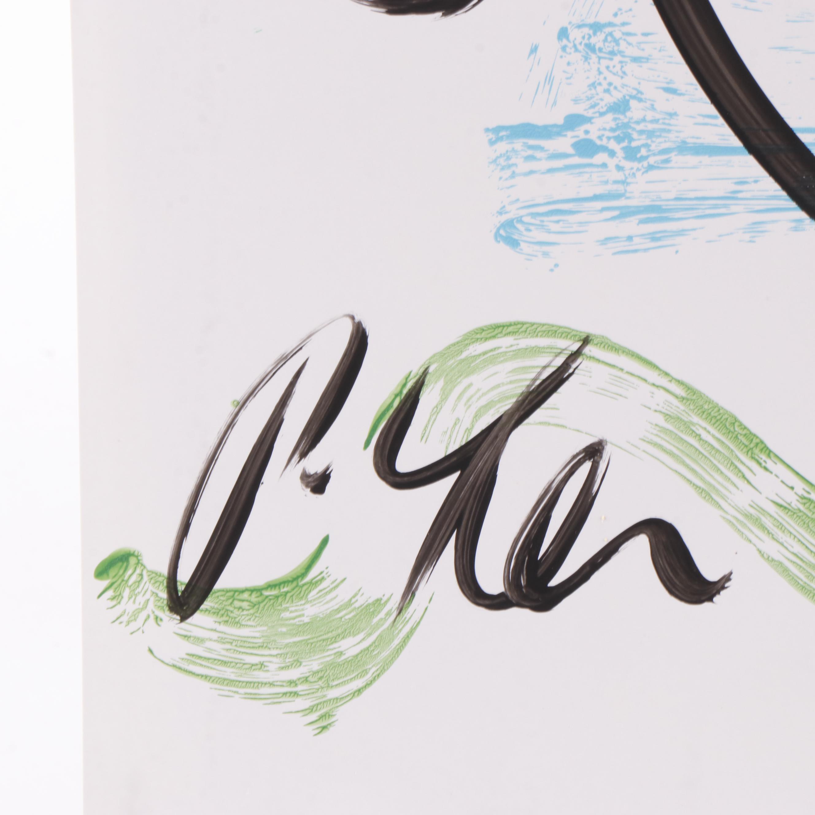 Peter Keil Abstract Portrait Composition Acrylic Painting