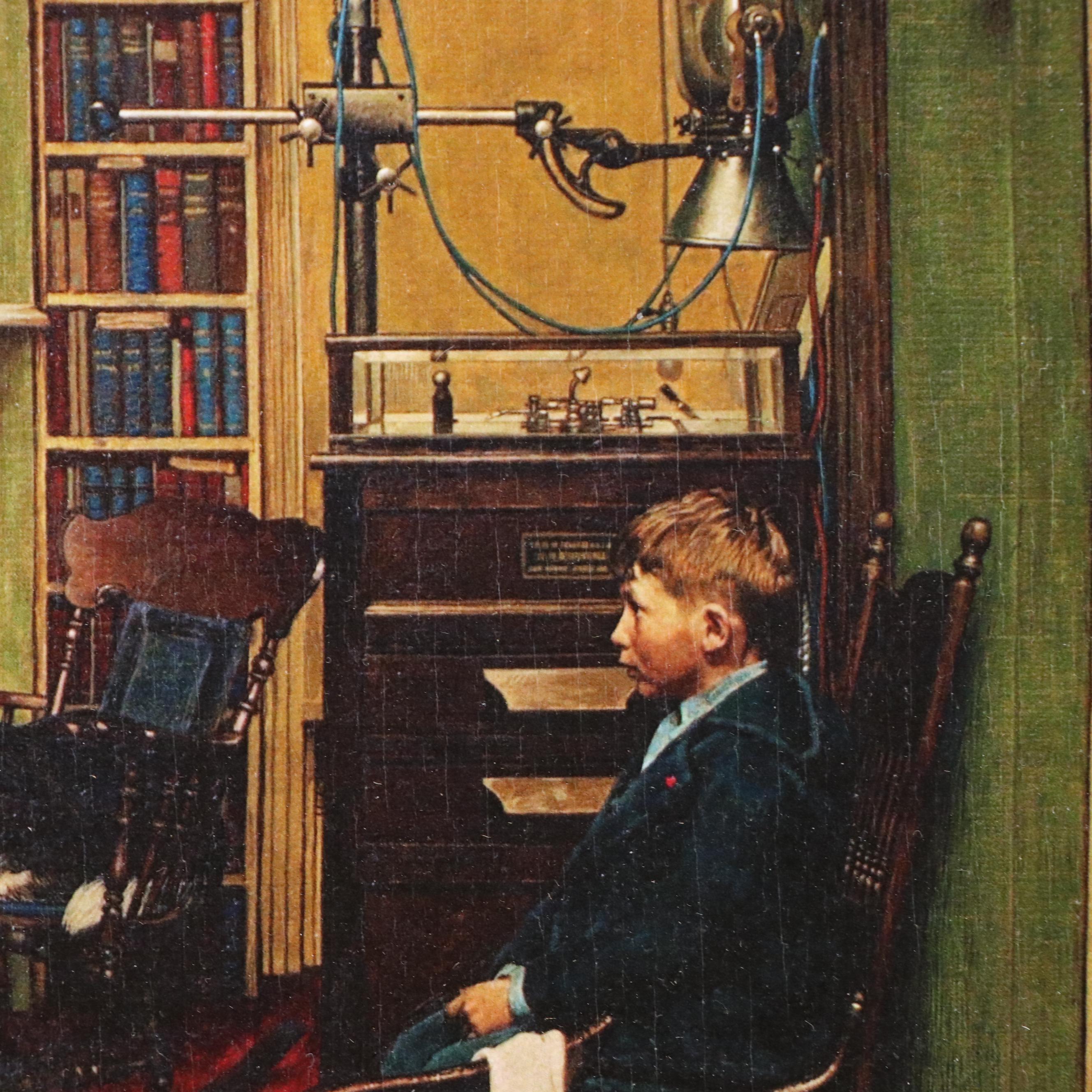 Giclée After Norman Rockwell "Norman Rockwell Visits a Family Doctor"