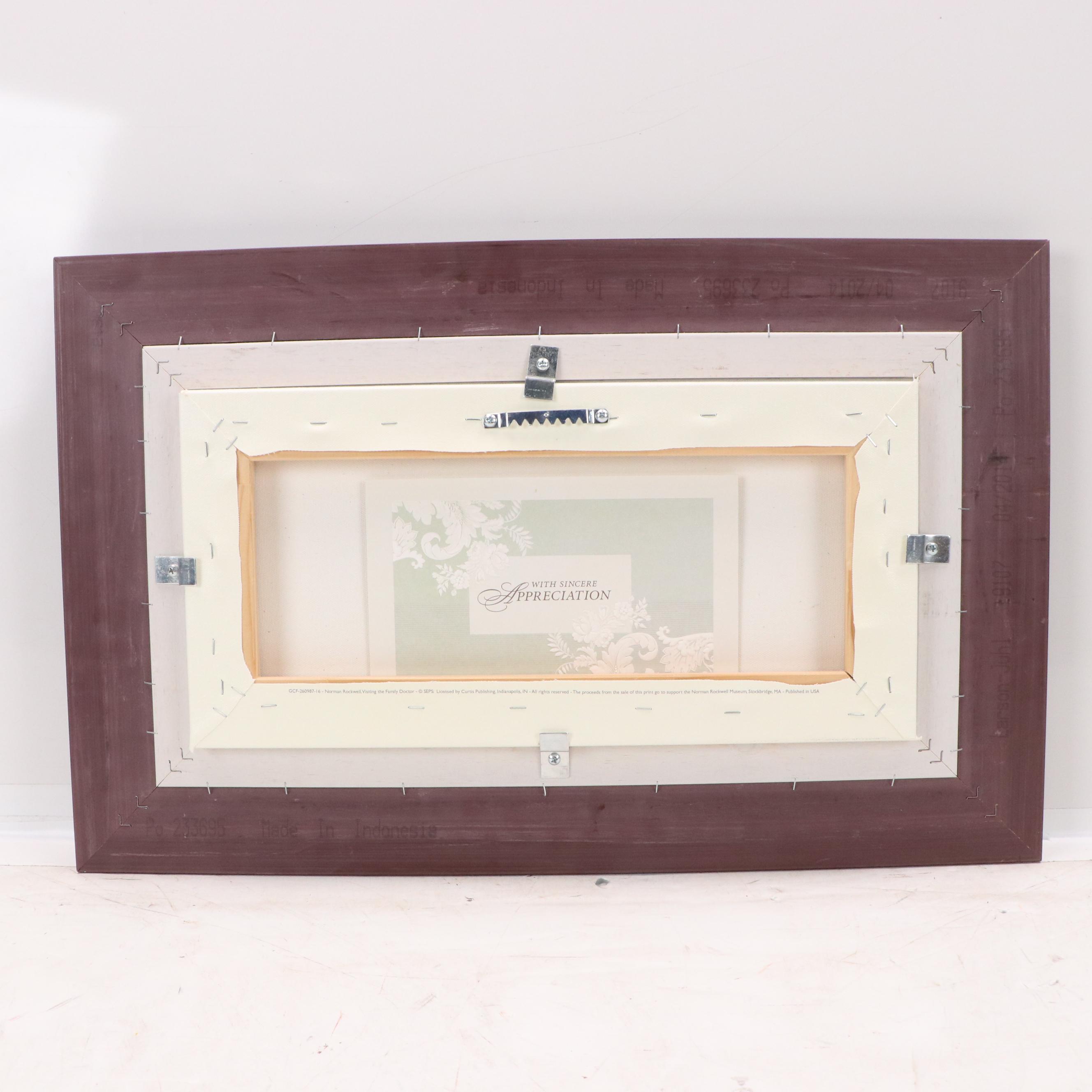 Giclée After Norman Rockwell "Norman Rockwell Visits a Family Doctor"