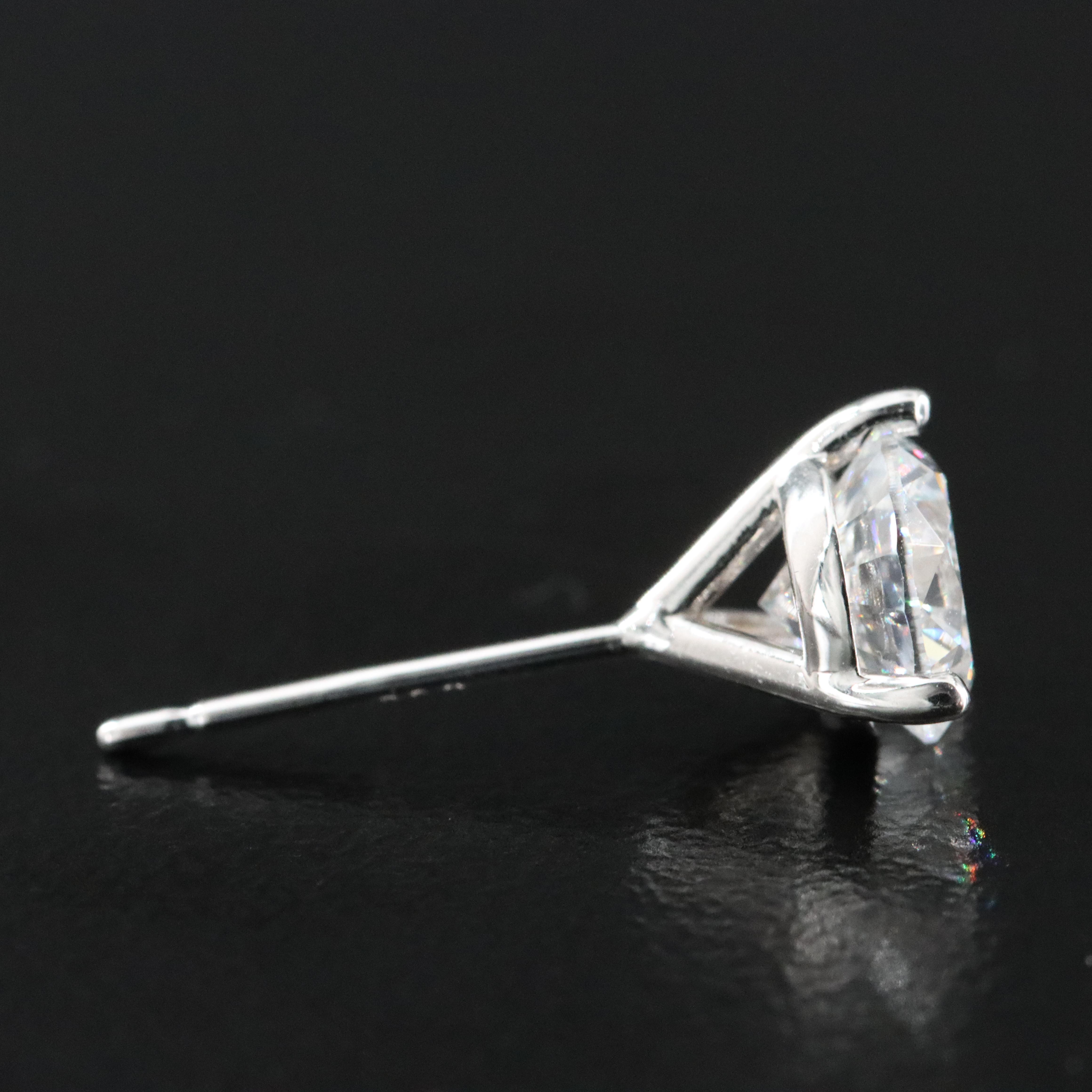 14K 1.90 CTW Lab Grown Diamond Martini Solitaire Earrings