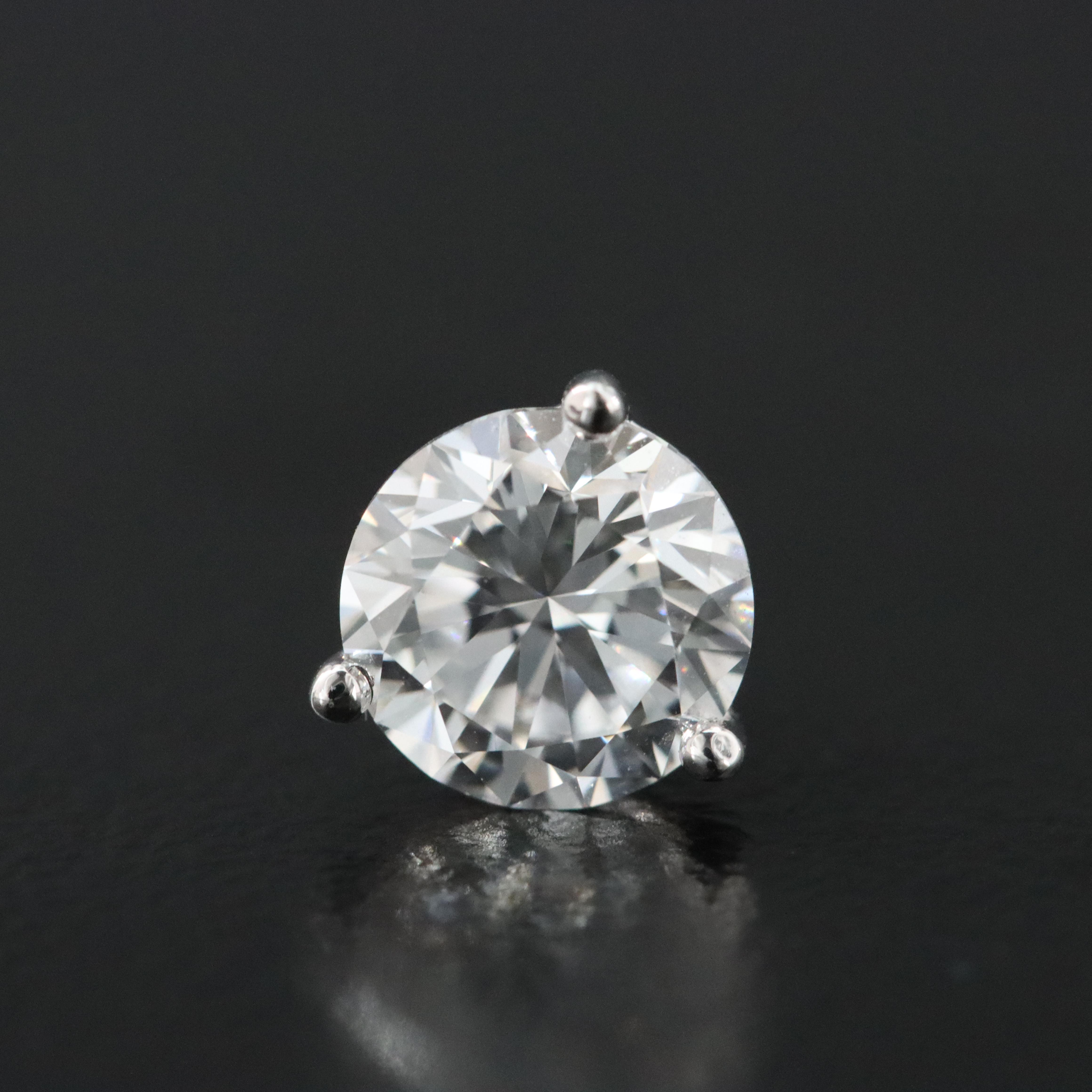 14K 1.90 CTW Lab Grown Diamond Martini Solitaire Earrings