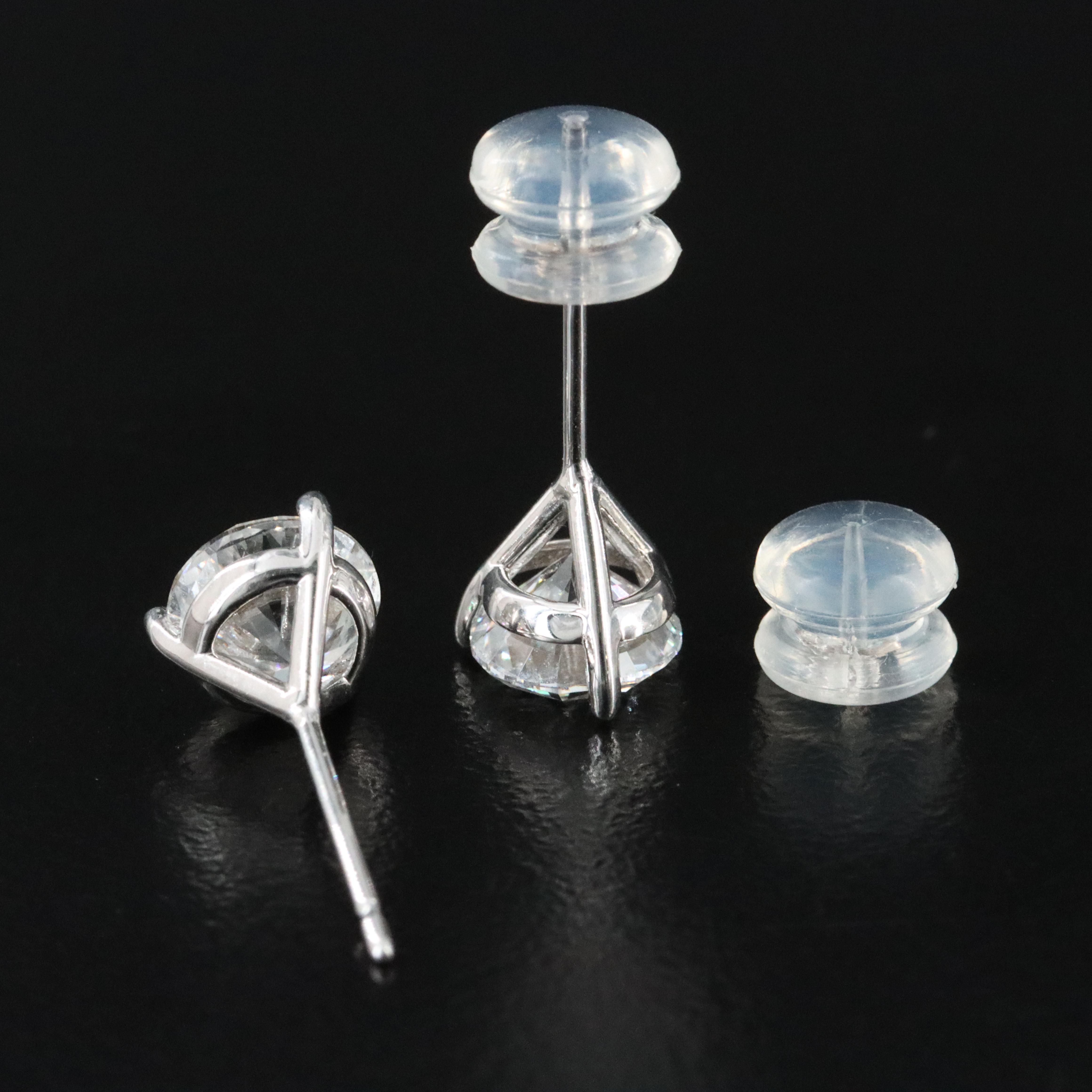 14K 1.90 CTW Lab Grown Diamond Martini Solitaire Earrings