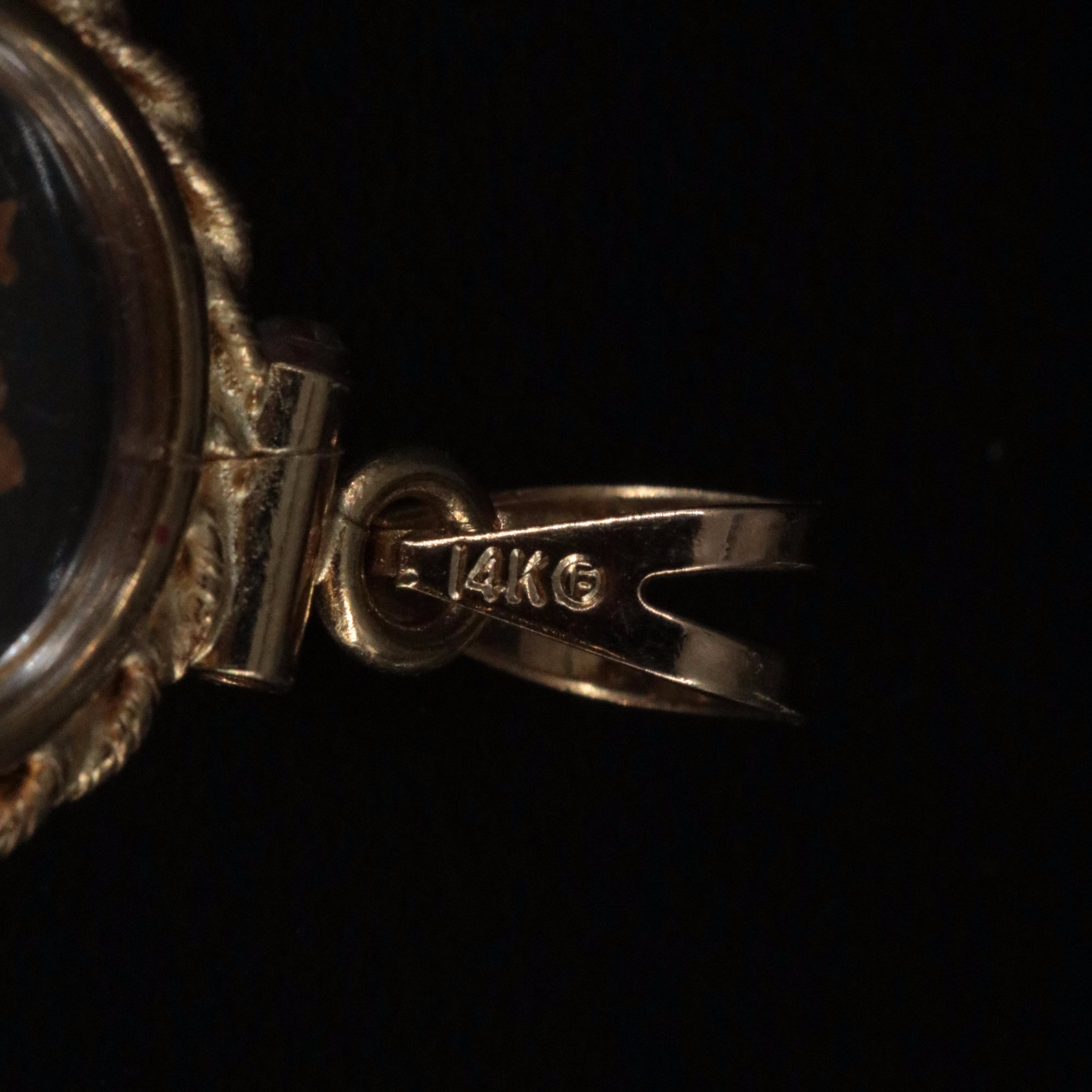 14K Pendant with Mixed Gold Nuggets