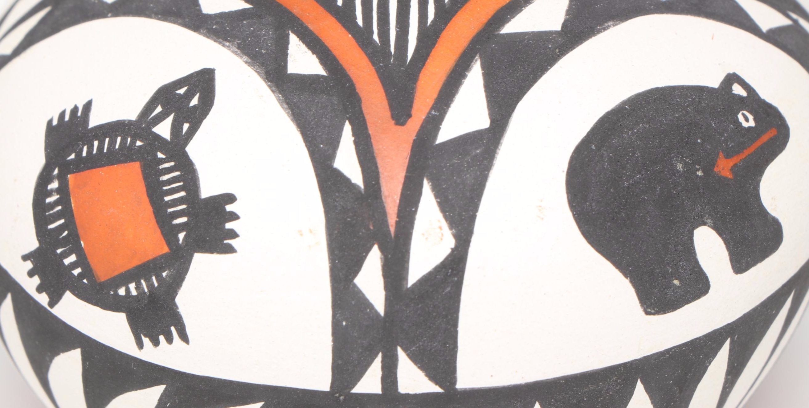 Acoma Pueblo Myron Patricio and M. Aragon Ceramic Seed Pots