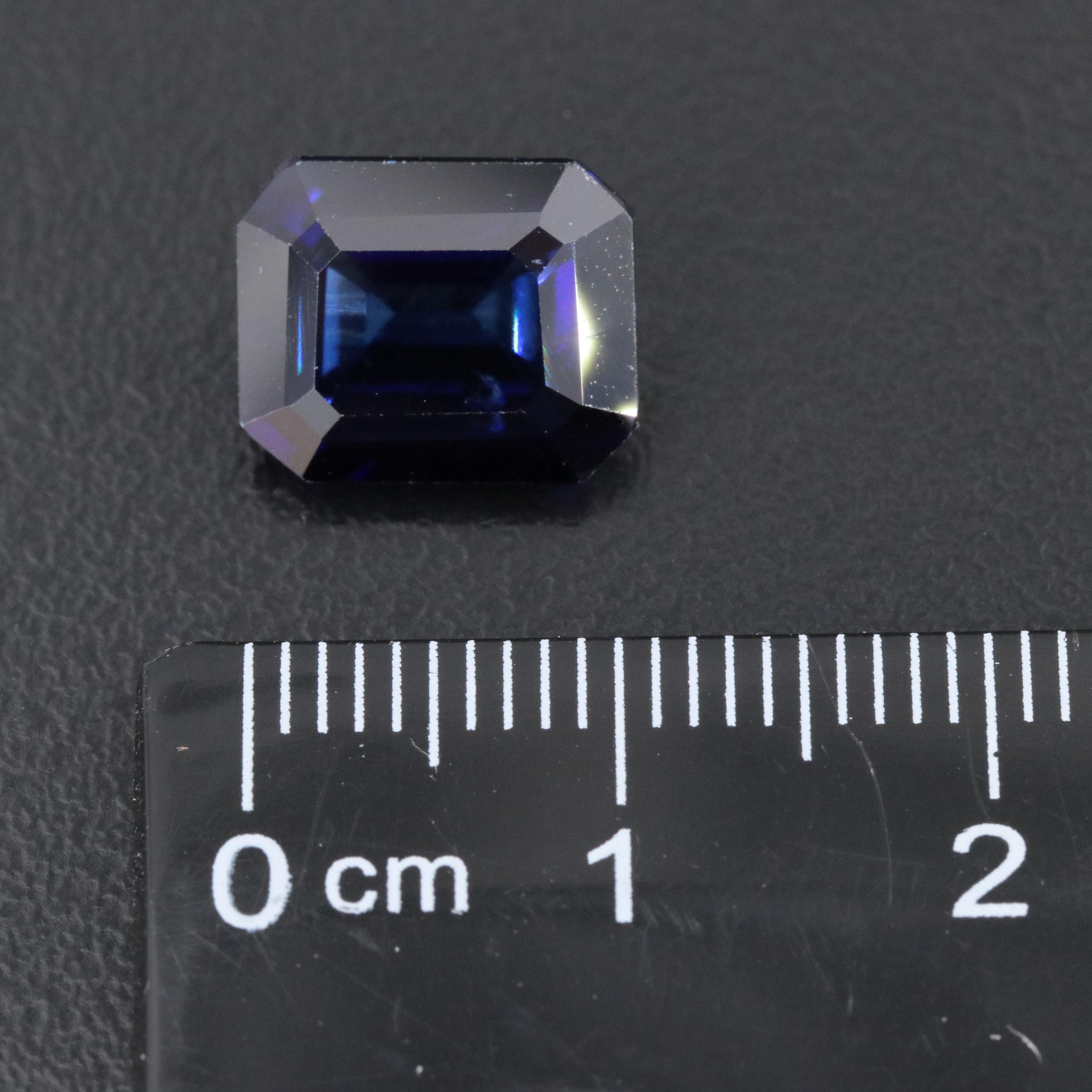 Loose 5.63 CT Lab Grown Sapphire