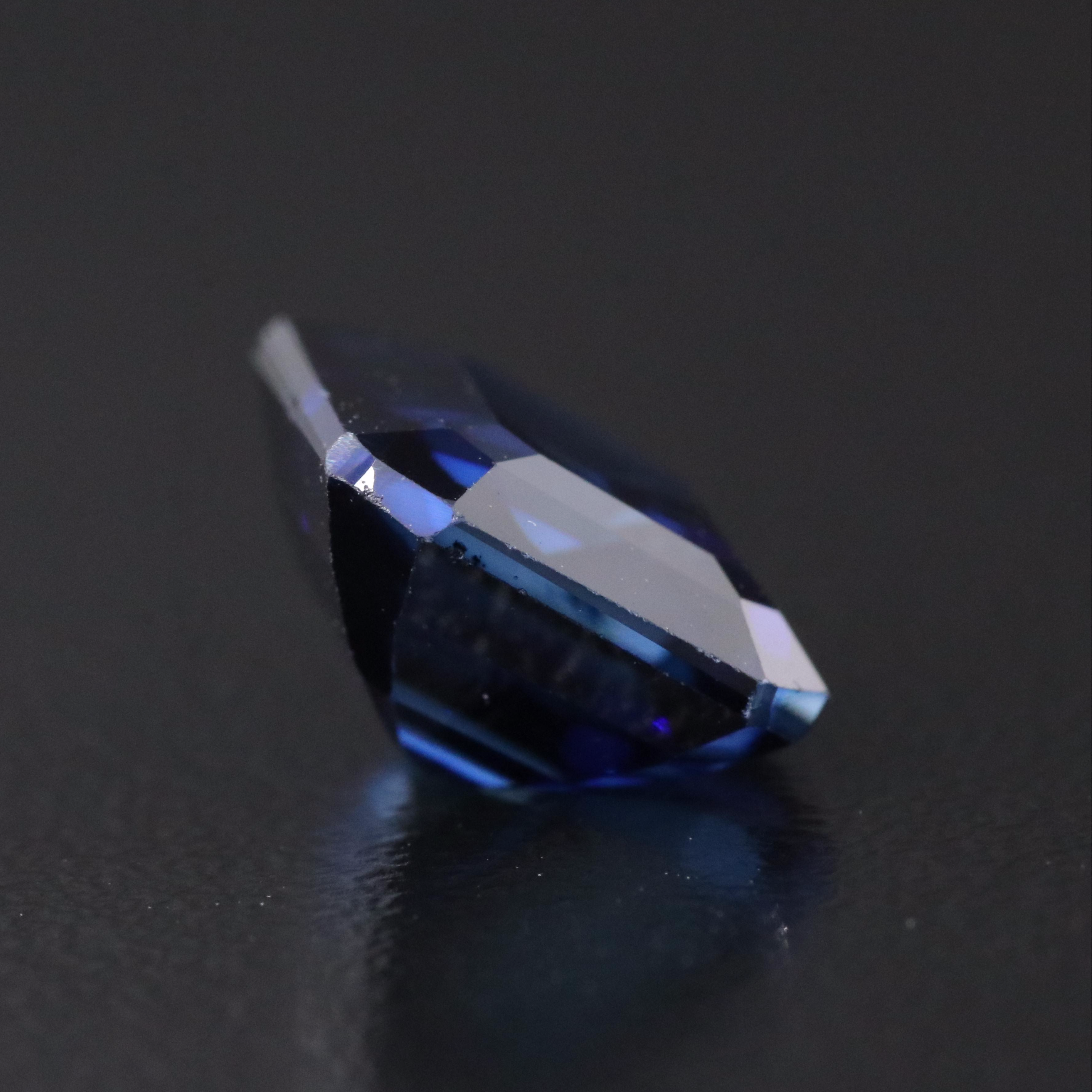 Loose 5.63 CT Lab Grown Sapphire